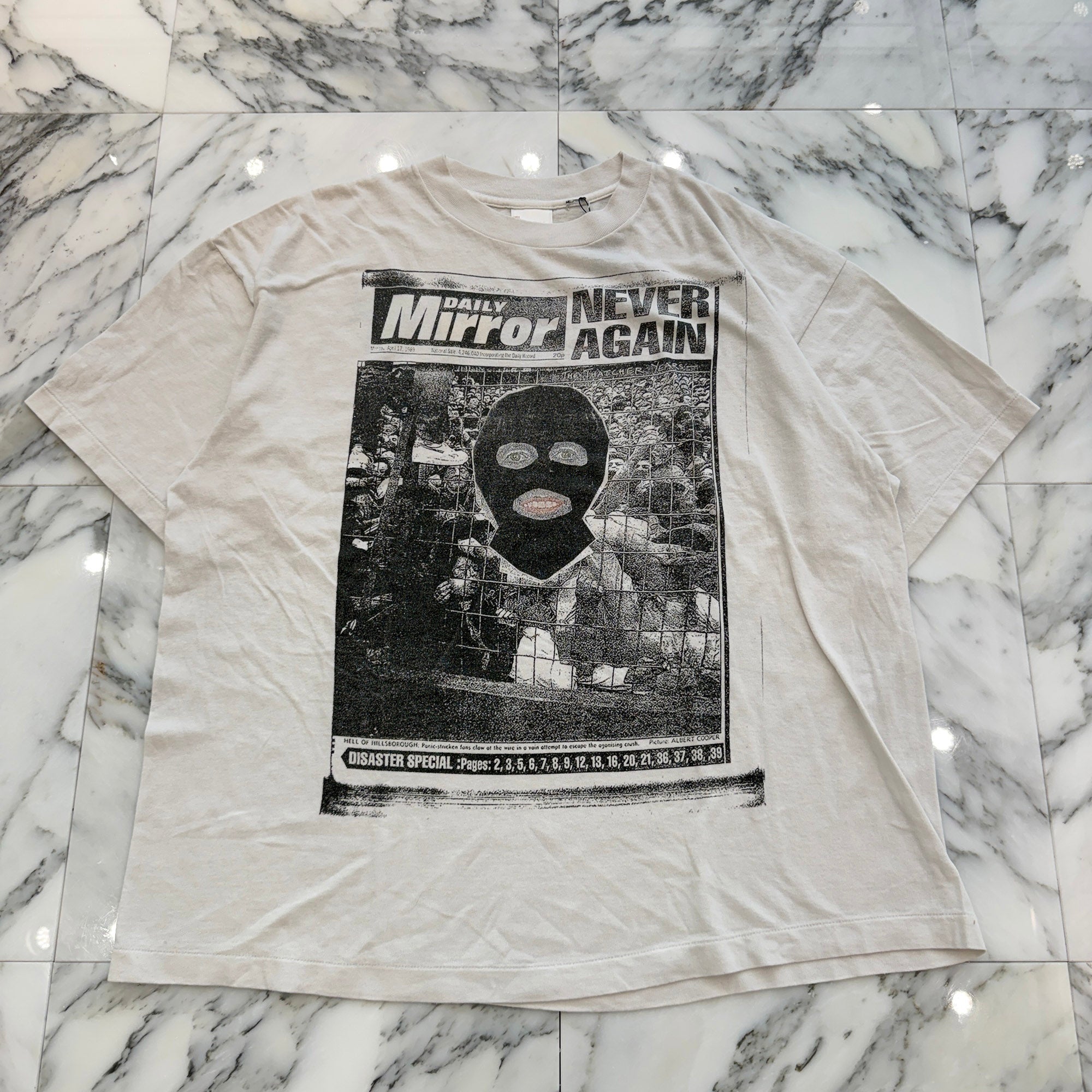 SAINT Mxxxxxx × Jamie Reid 2026SS "MASK" S/S Tee SM-MK8-0000-C02 Size XXL セントマイケル×ジェイミー・リード "マスク" 半袖Tシャツ サイズXXL