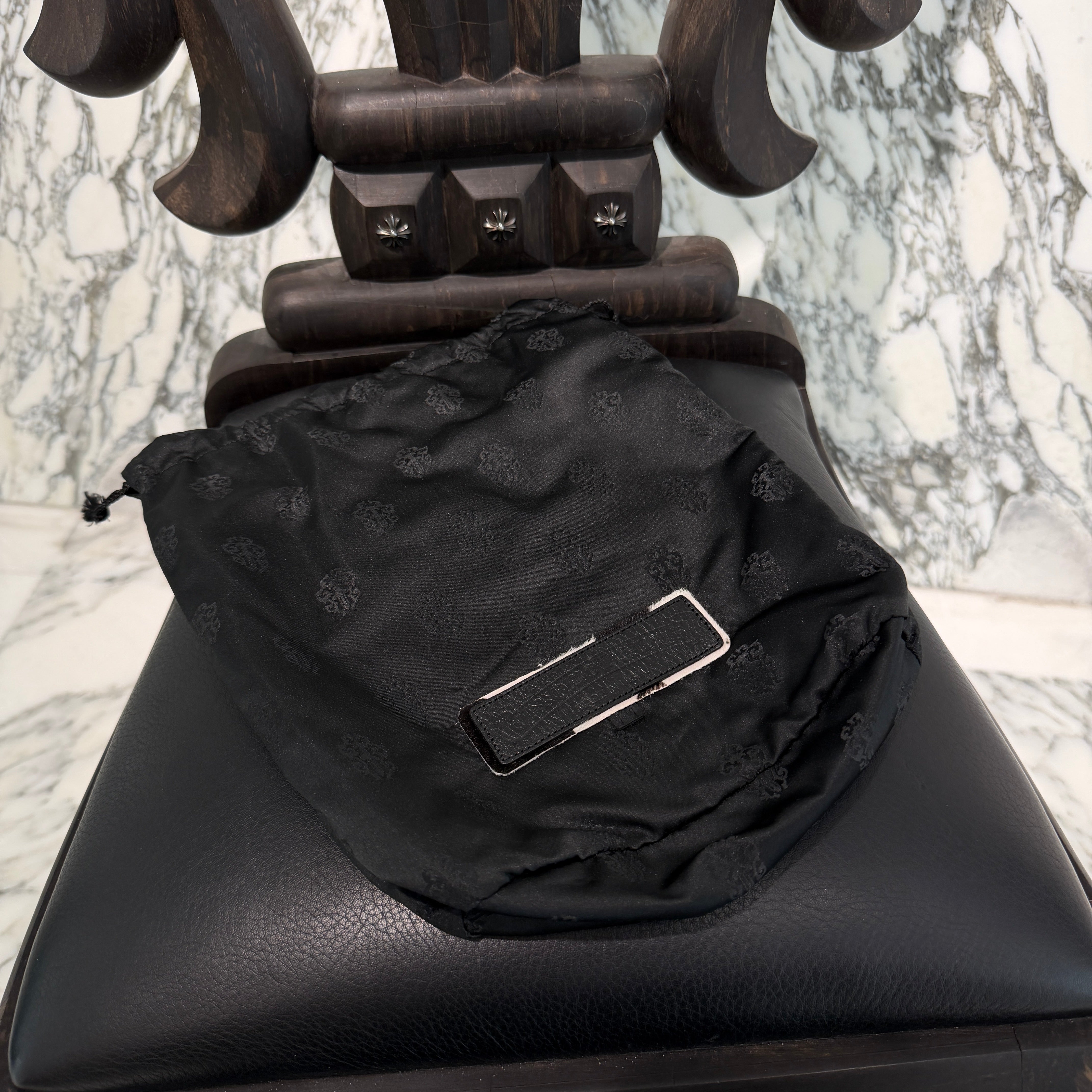 CHROME HEARTS HOT POT CH Plus Cross Ball Leather Shoulder Bag クロムハーツ ホットポット CHプラス クロスボール レザーショルダーバッグ