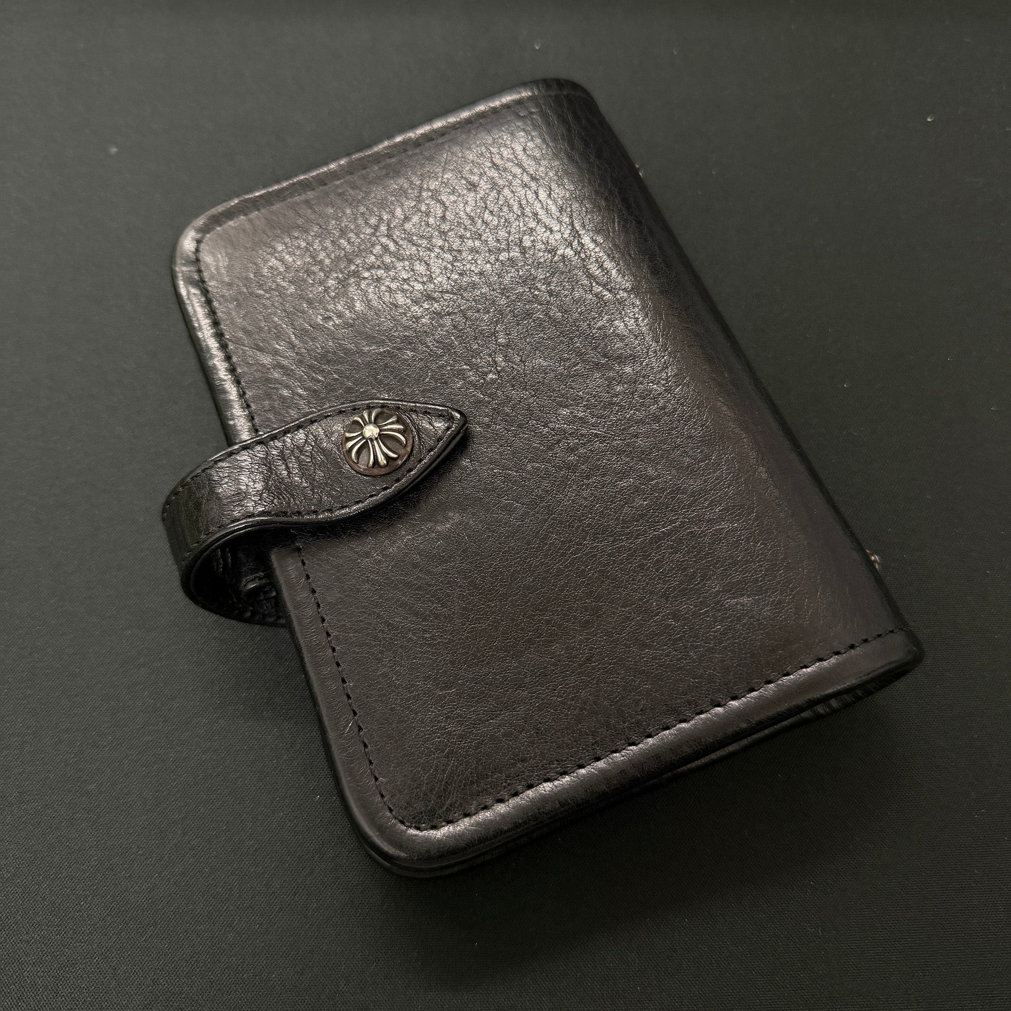 CHROME HEARTS AGENDA PLAIN Leather Book Cover クロムハーツ アジェンダ プレーン レザーブックカバー