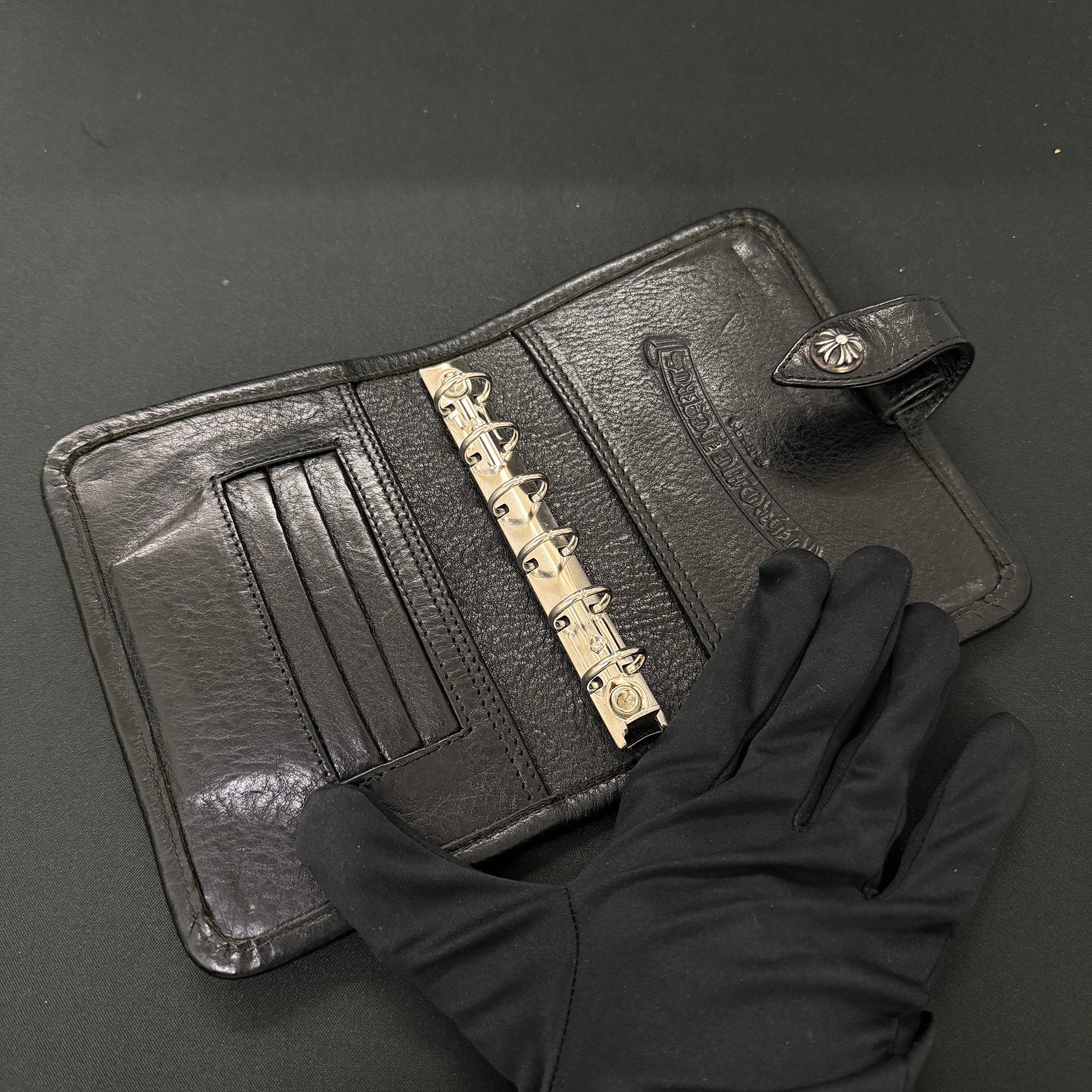 CHROME HEARTS AGENDA PLAIN Leather Book Cover クロムハーツ アジェンダ プレーン レザーブックカバー