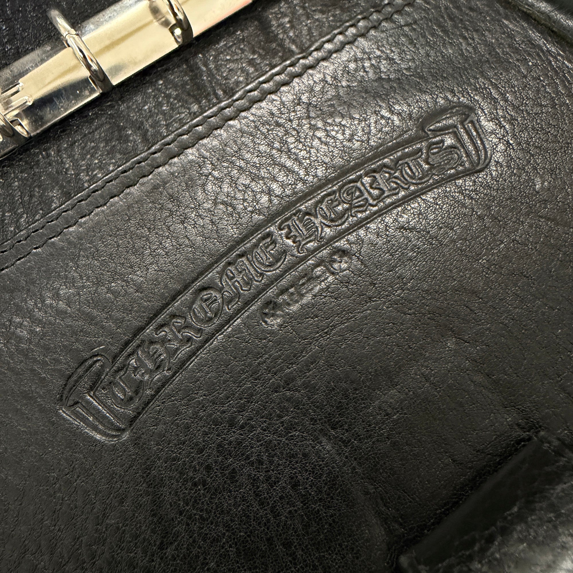 CHROME HEARTS AGENDA PLAIN Leather Book Cover クロムハーツ アジェンダ プレーン レザーブックカバー