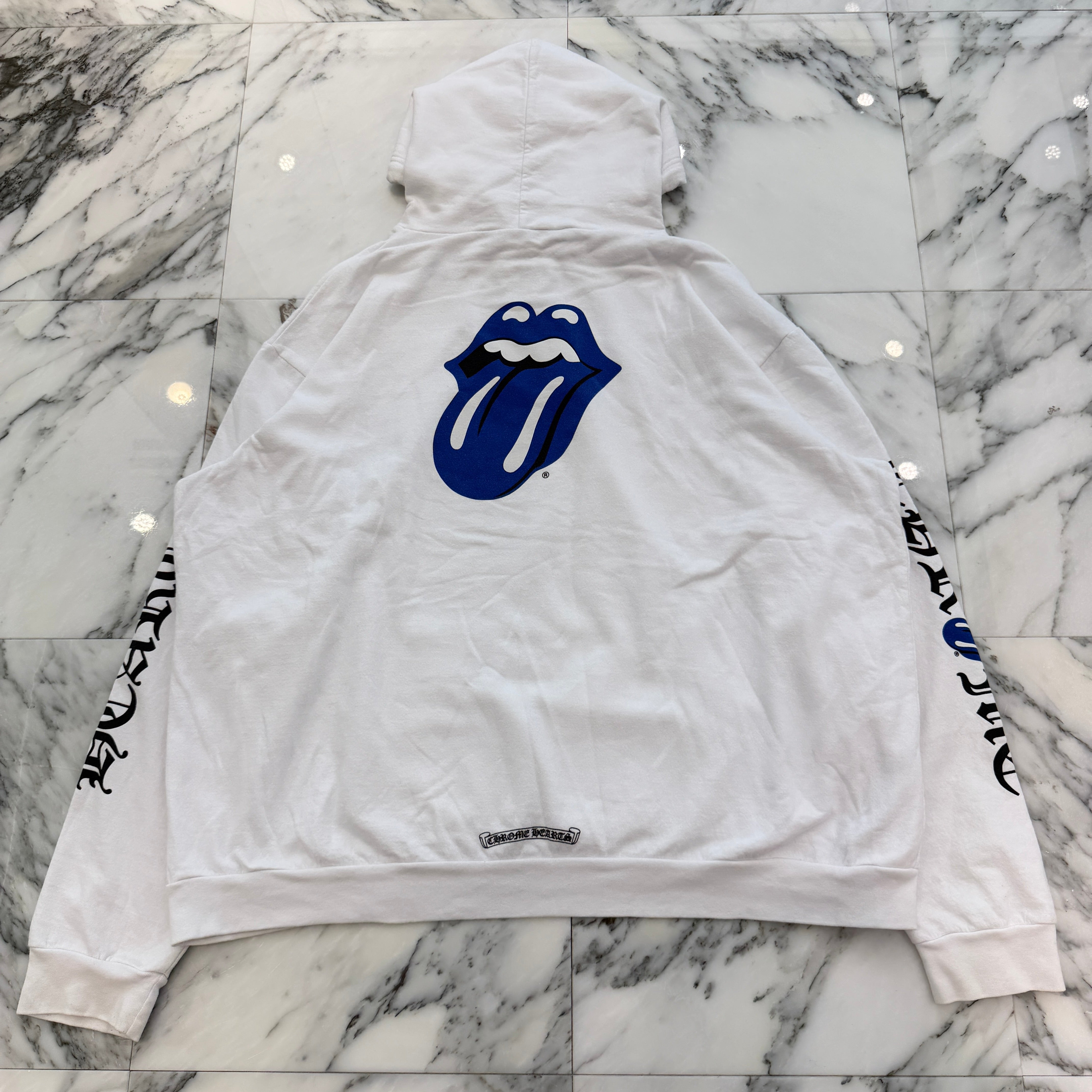 CHROME HEARTS × The Rolling Stones Lip & Tongue Print Pullover Hoodie Size XXL クロムハーツ × ローリングストーンズ リップ&タン プリント プルオーバーフーディ サイズXXL
