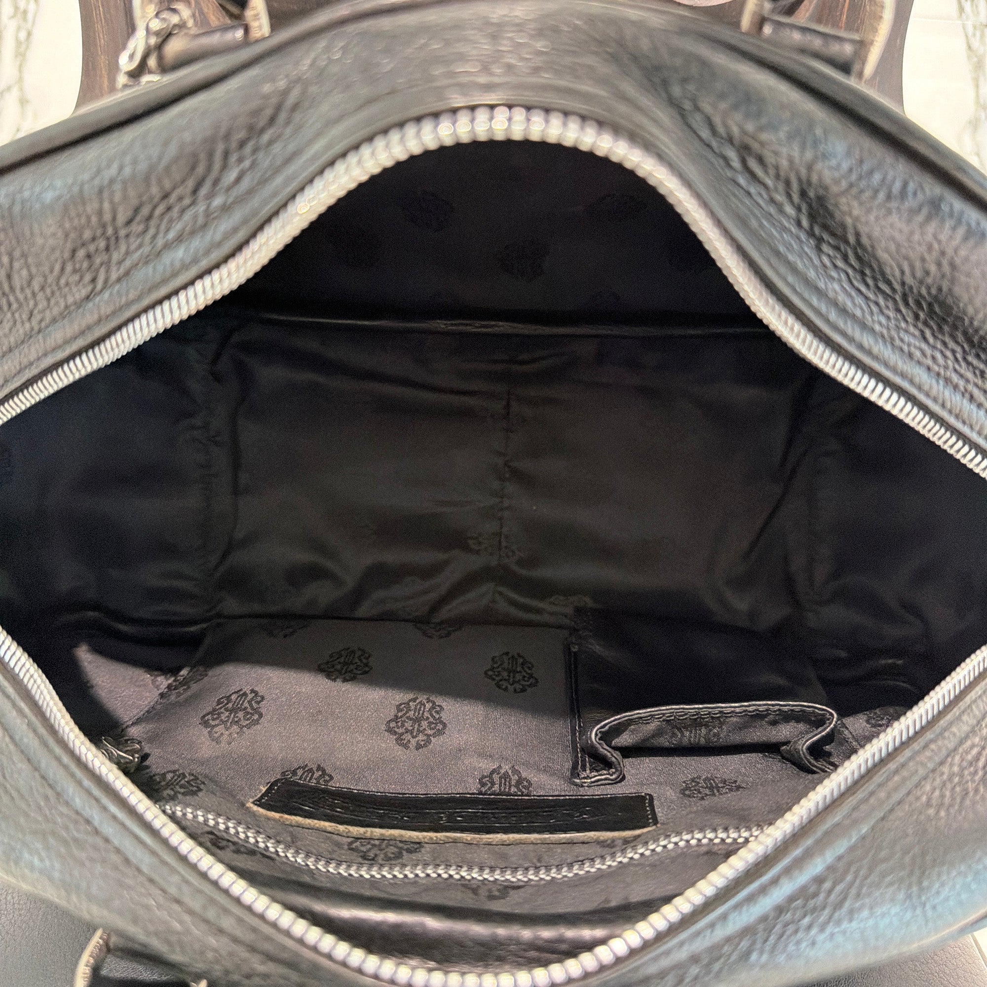 CHROME HEARTS Small GYM Cemetery Cross Patch Hand Bag クロムハーツ スモール ジム セメタリークロスパッチ ハンドバッグ