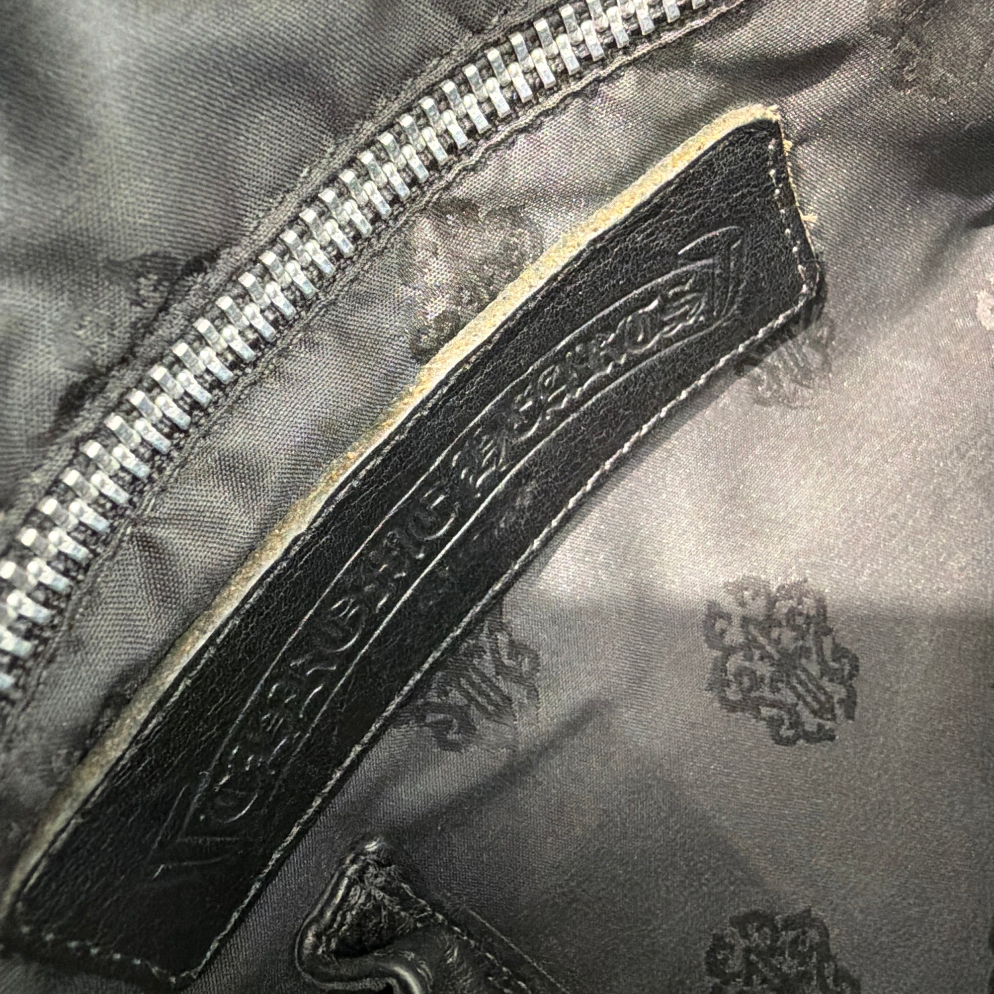 CHROME HEARTS Small GYM Cemetery Cross Patch Hand Bag クロムハーツ スモール ジム セメタリークロスパッチ ハンドバッグ