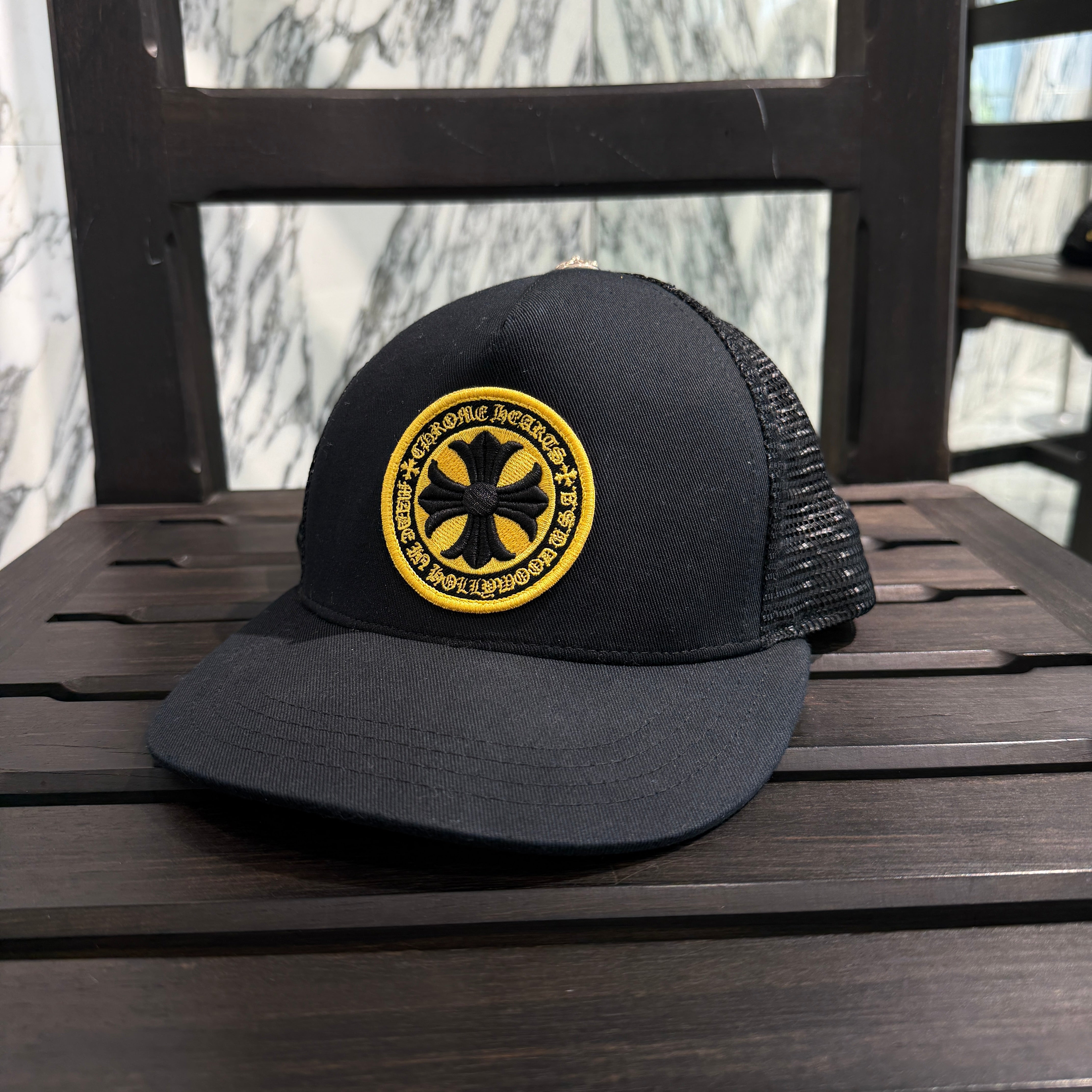 CHROME HEARTS Yellow CH Plus Trucker Cap Size ONE SIZE (53-60