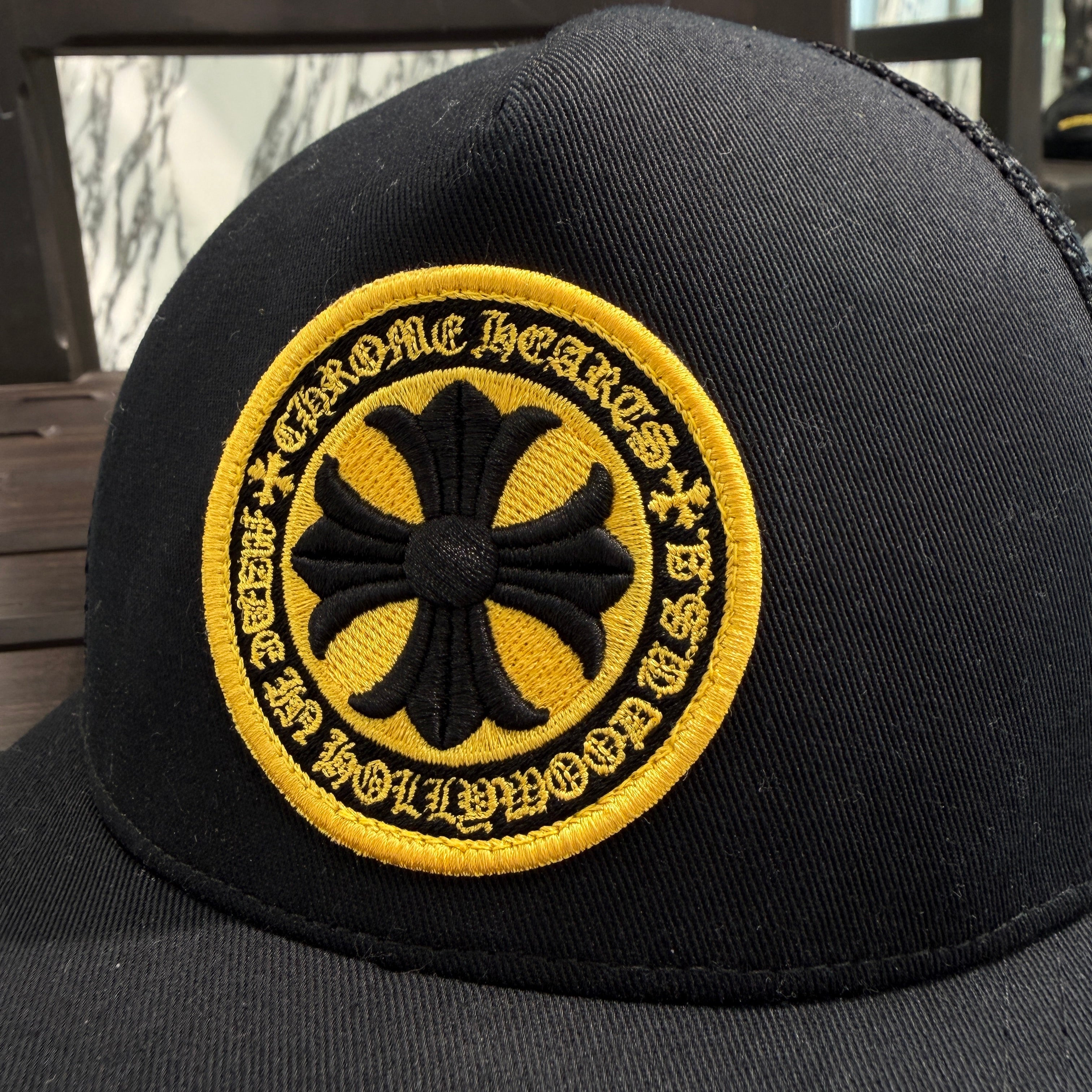 CHROME HEARTS Yellow CH Plus Trucker Cap Size ONE SIZE (53-60