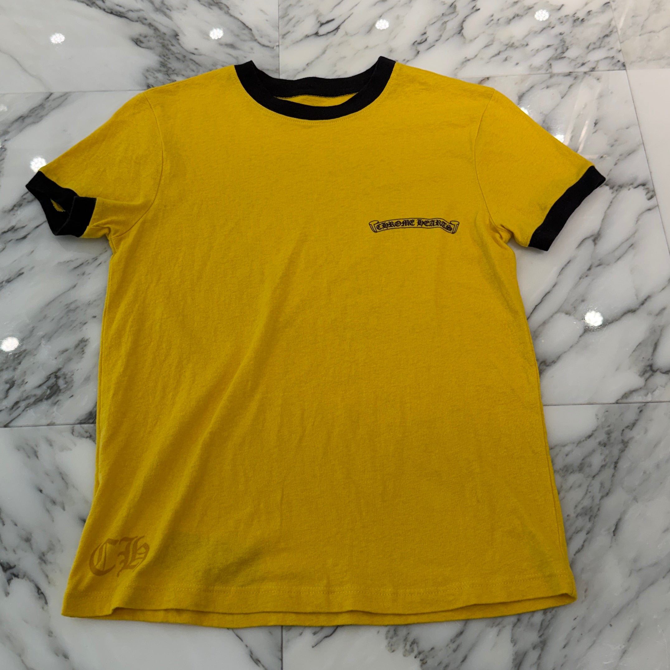 CHROME HEARTS Back Horseshoe Print Ringer Tee Size S クロムハーツ バックホースシュープリント リンガーTシャツ サイズS