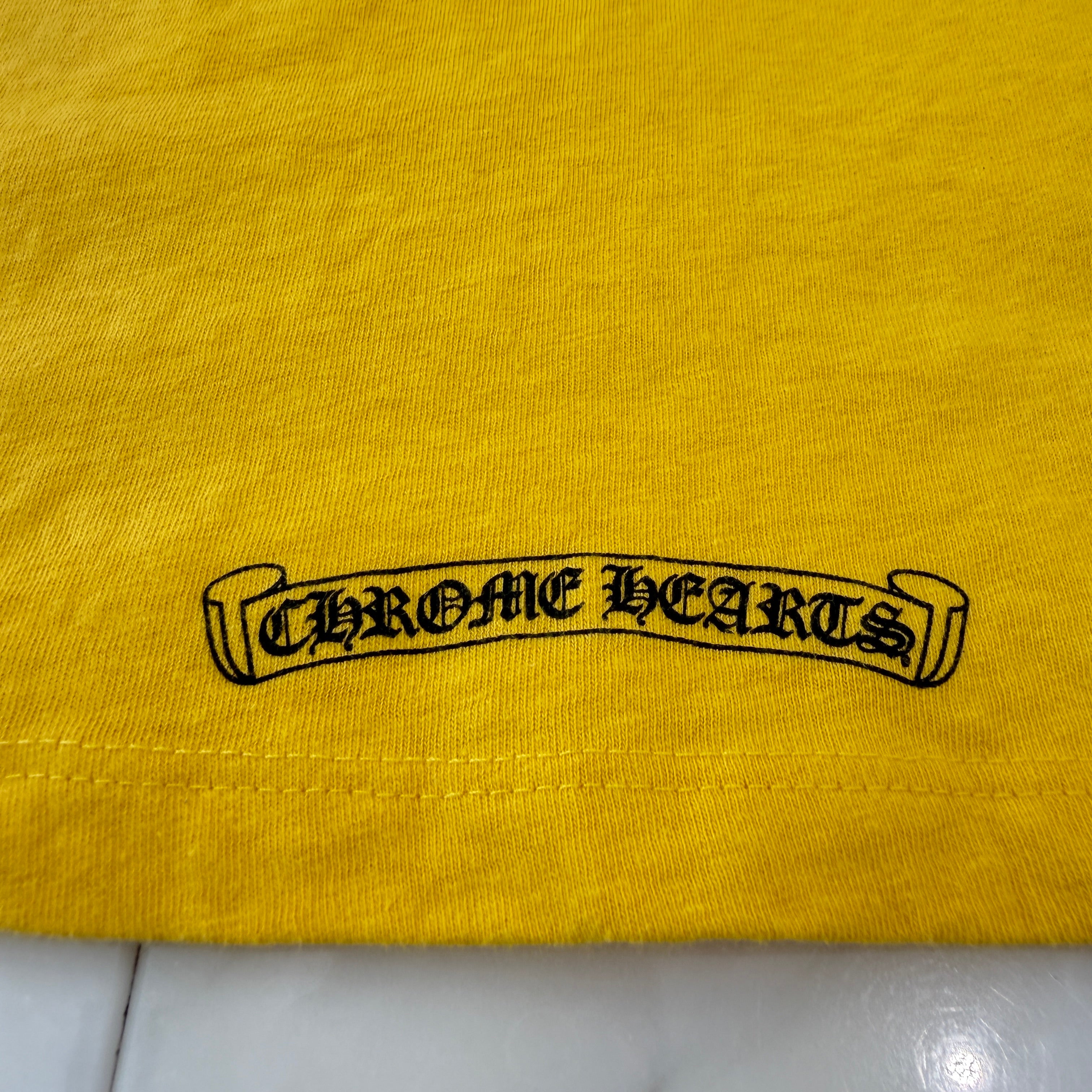 CHROME HEARTS Back Horseshoe Print Ringer Tee Size S クロムハーツ バックホースシュープリント リンガーTシャツ サイズS