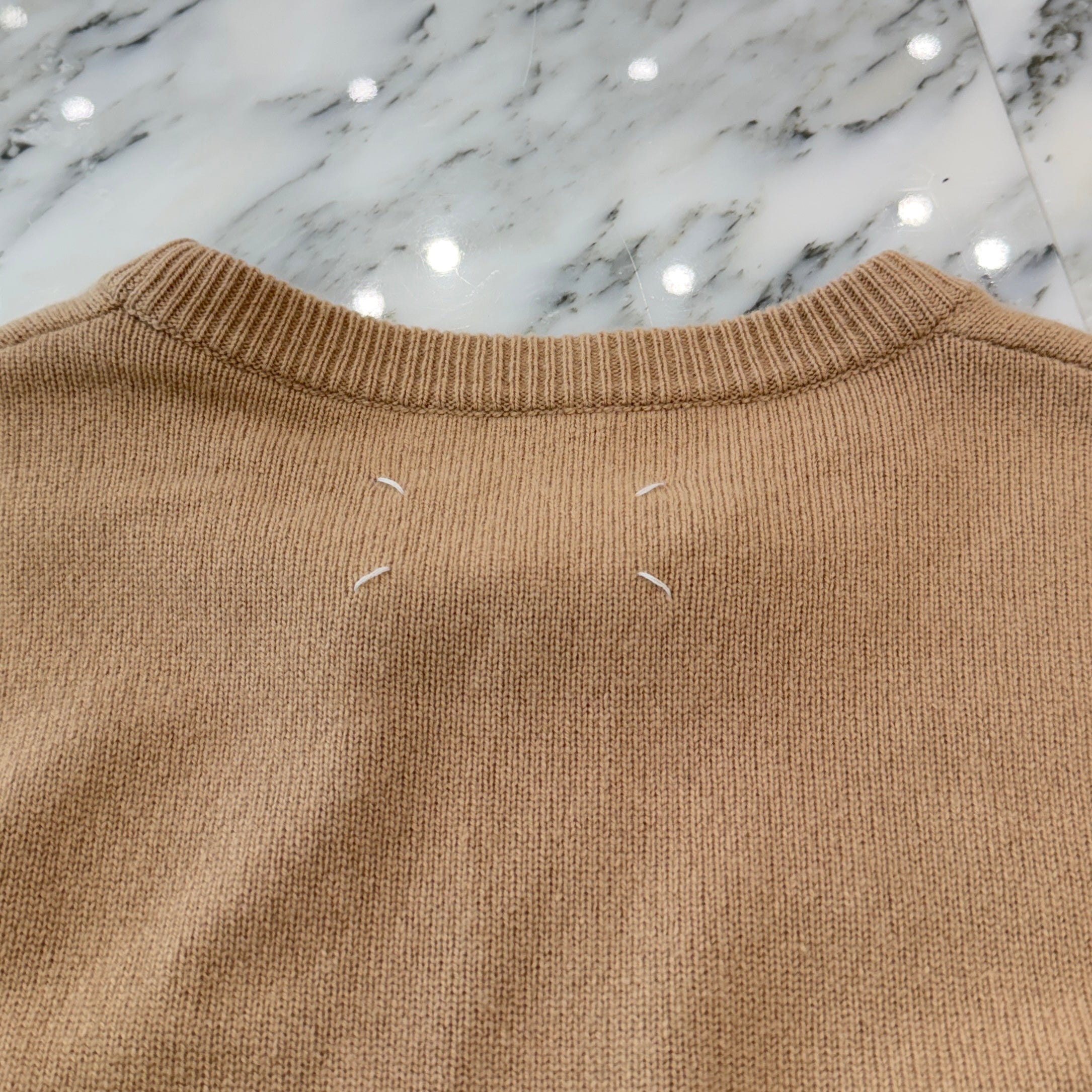 Maison Margiela 2019AW Wool Cashmere Crew Neck Knit Sweater S30HB0121 S16897 Size M メゾンマルジェラ ウールカシミヤ クルーネックニット セーター サイズM