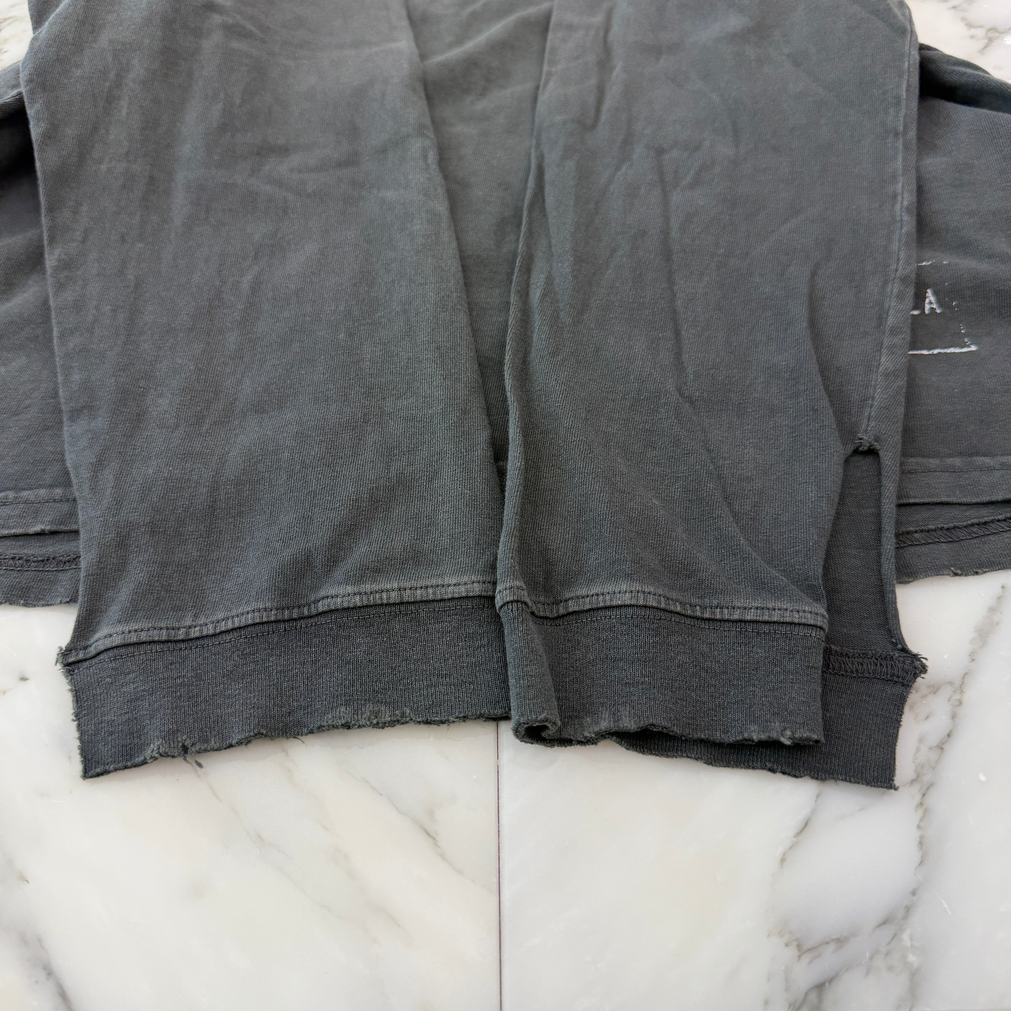 Maison Margiela 2025SS Stamp Logo Distressed Finish Long Sleeve Tee S51GC0535 S24567 Size L メゾンマルジェラ スタンプロゴ ダメージ加工 ロングスリーブTシャツ サイズL