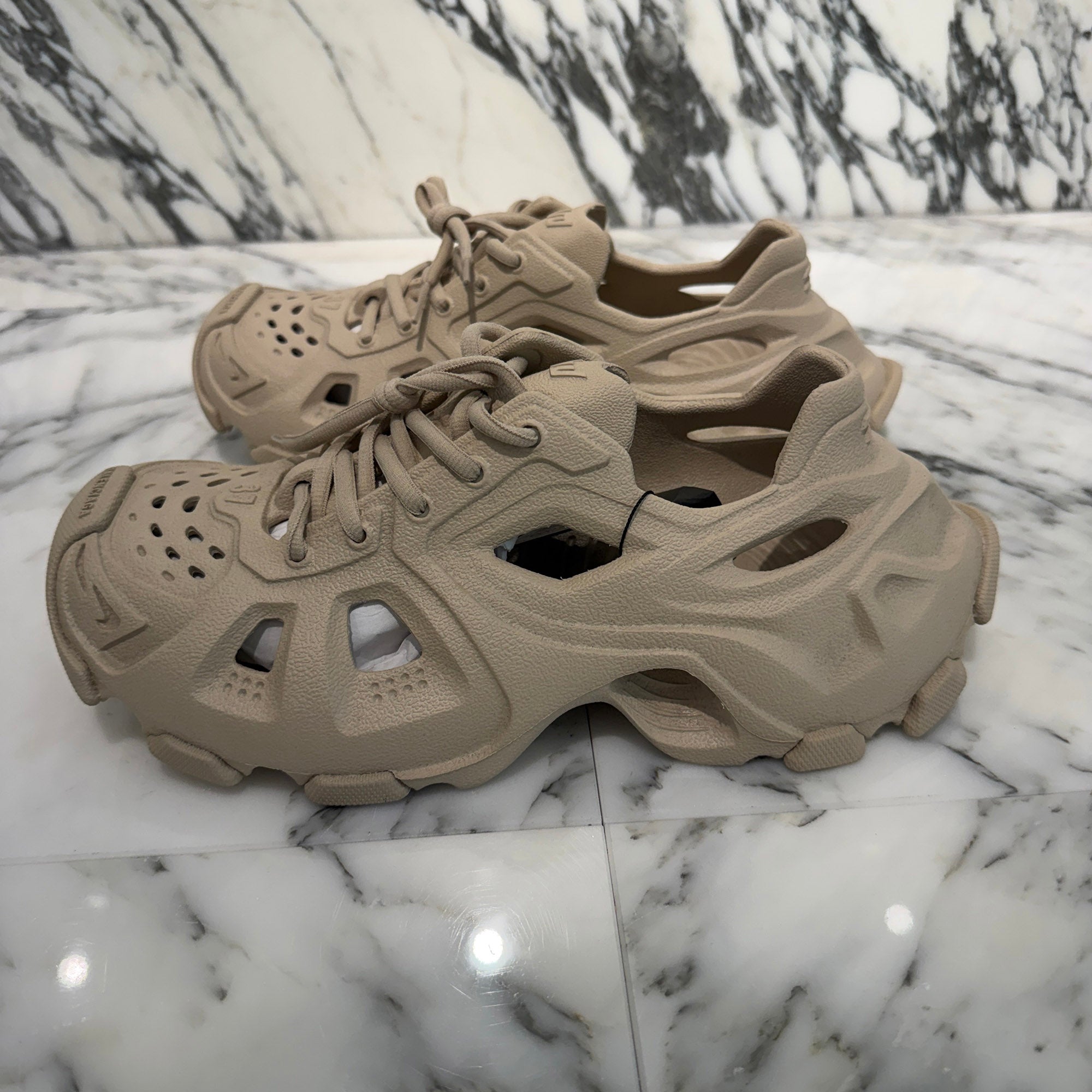 BALENCIAGA 2023SS HD Lace Up Rubber Sneakers 702416 W3CES 9300 Size 37 (24.5cm) バレンシアガ HD レースアップ ラバースニーカー サイズ37 (24.5cm)