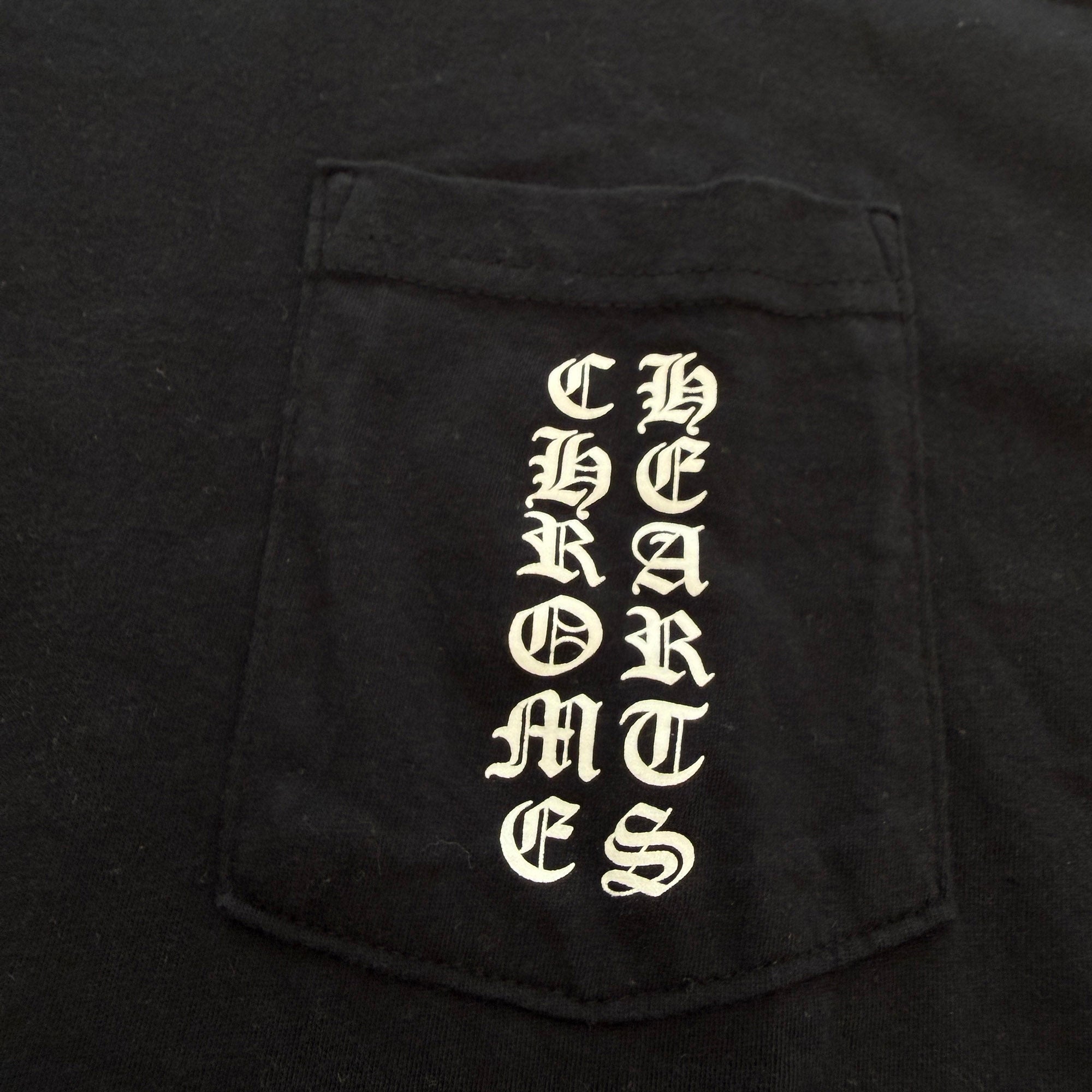 CHROME HEARTS Vertical T Bar Logo Back Horseshoe Print Tee Size L クロムハーツ バーティカル Tバーロゴ バックホースシュー Tシャツ サイズL