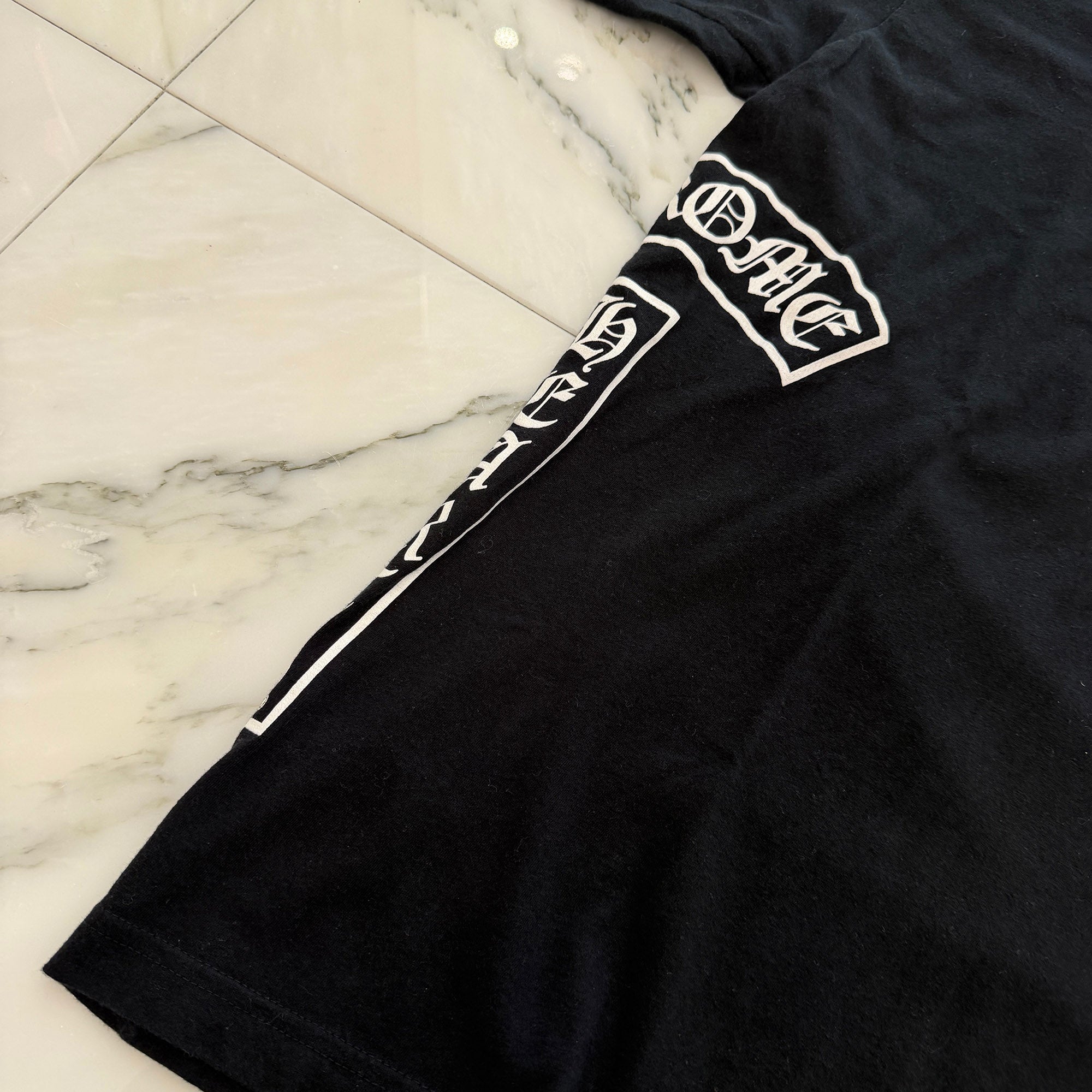 CHROME HEARTS Vertical T Bar Logo Back Horseshoe Print Tee Size L クロムハーツ バーティカル Tバーロゴ バックホースシュー Tシャツ サイズL