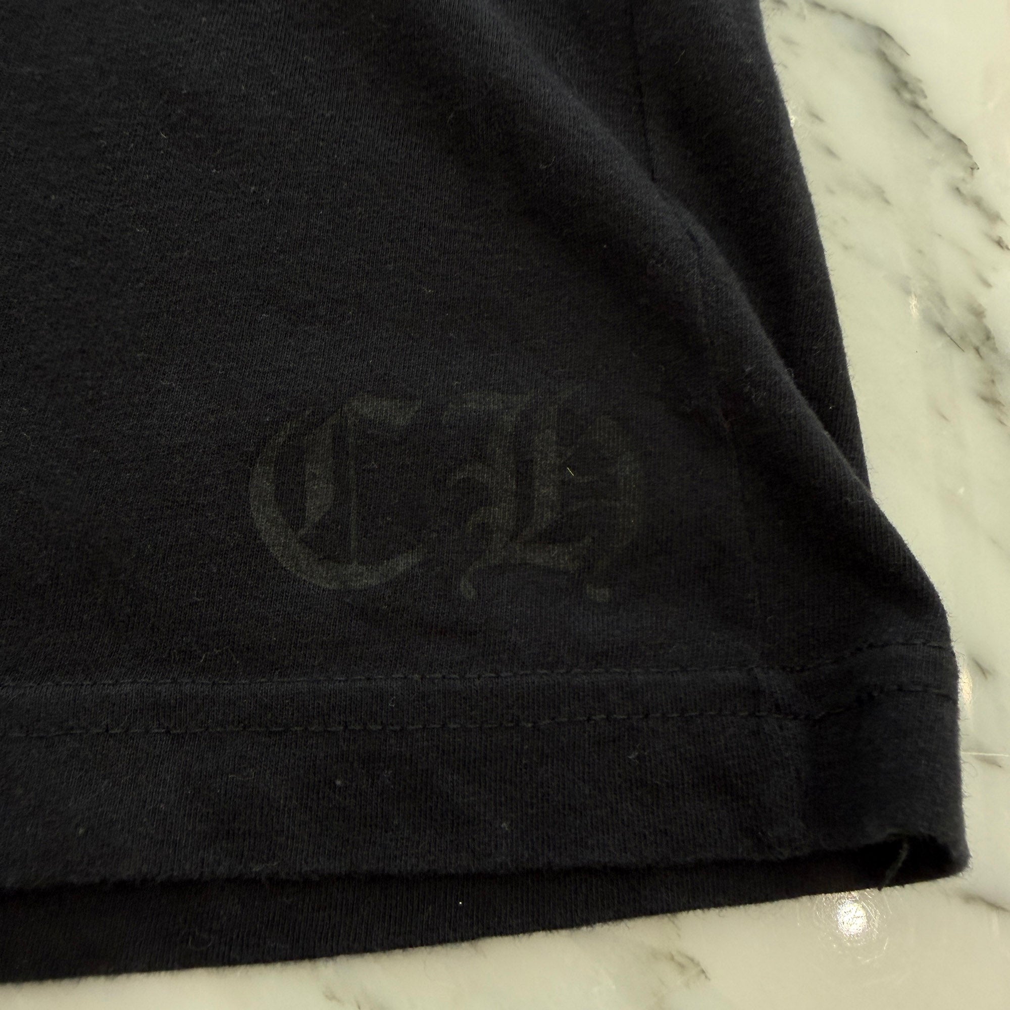 CHROME HEARTS Vertical T Bar Logo Back Horseshoe Print Tee Size L クロムハーツ バーティカル Tバーロゴ バックホースシュー Tシャツ サイズL