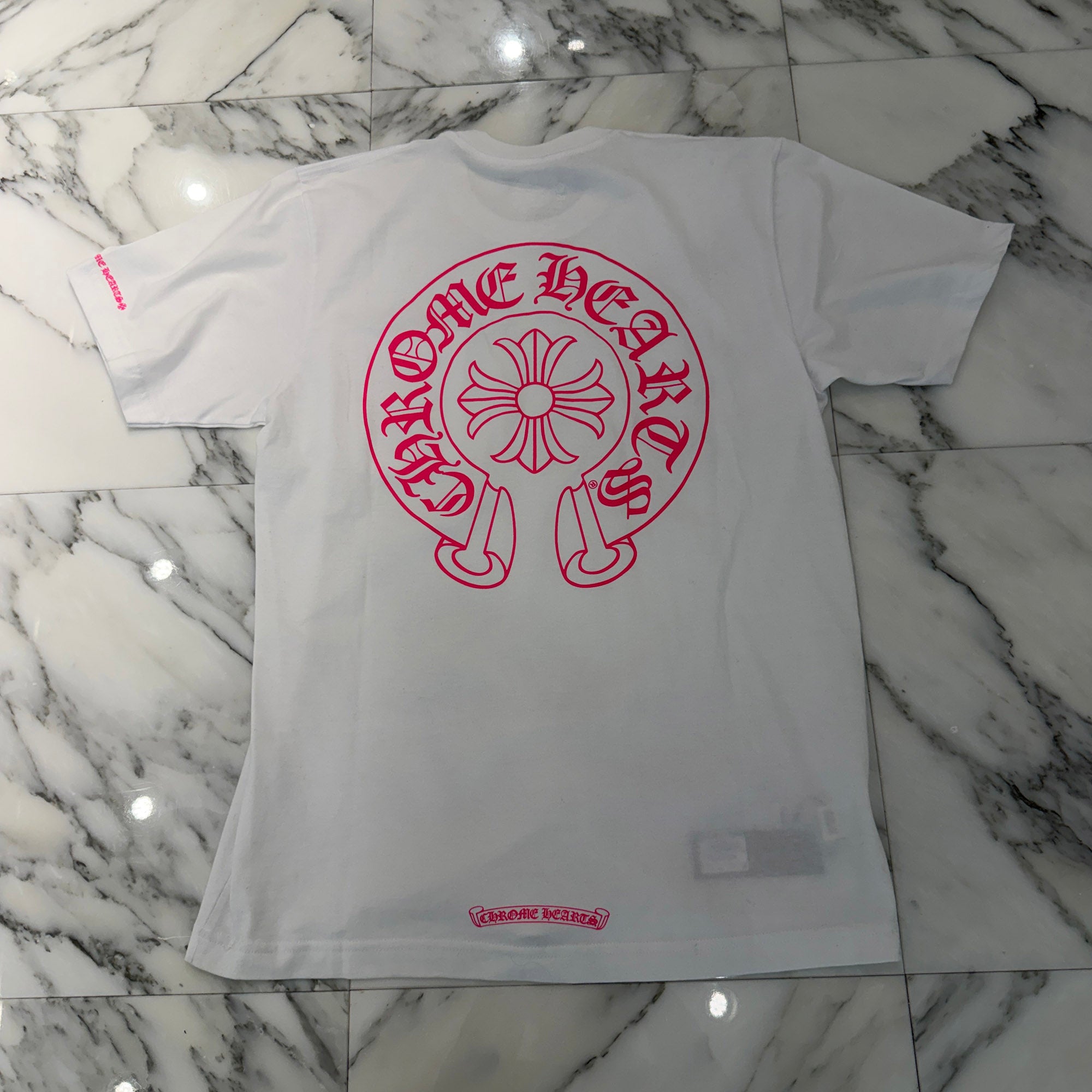 CHROME HEARTS 2025AW Pink Horseshoe Tee Size M クロムハーツ ピンク ホースシュー Tシャツ サイズM