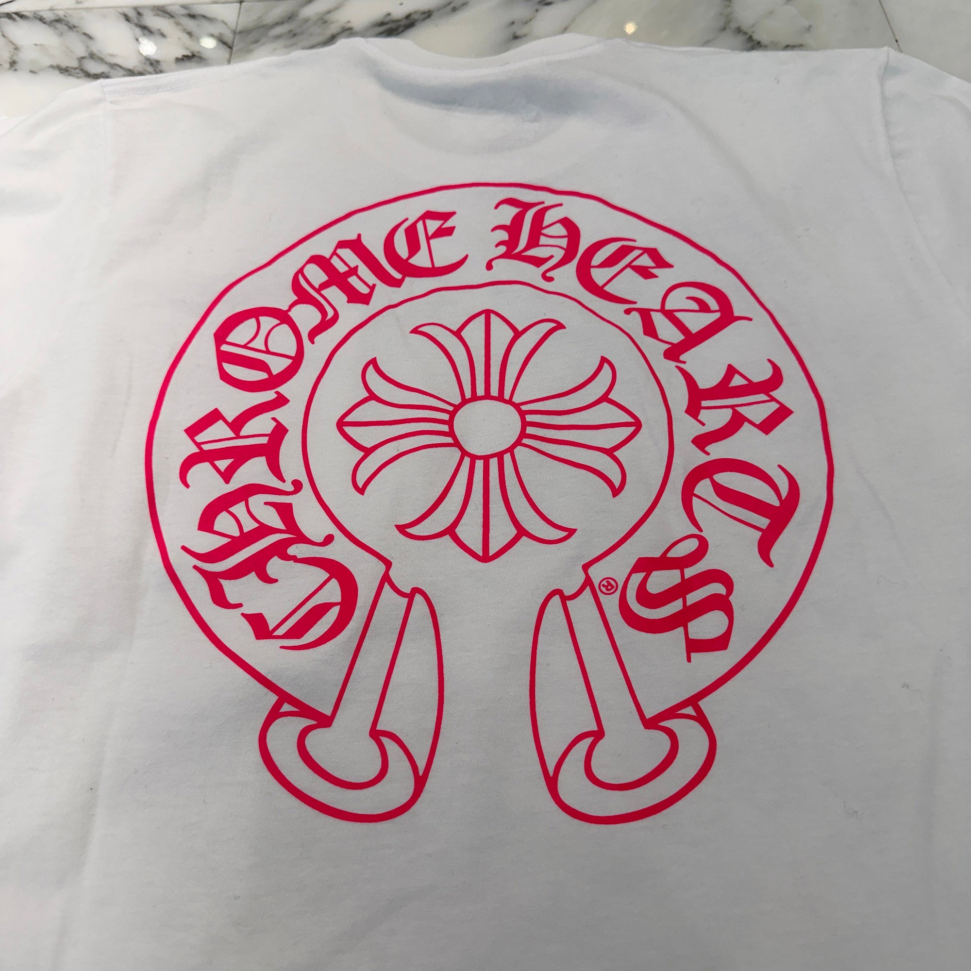 CHROME HEARTS 2025AW Pink Horseshoe Tee Size M クロムハーツ ピンク ホースシュー Tシャツ サイズM