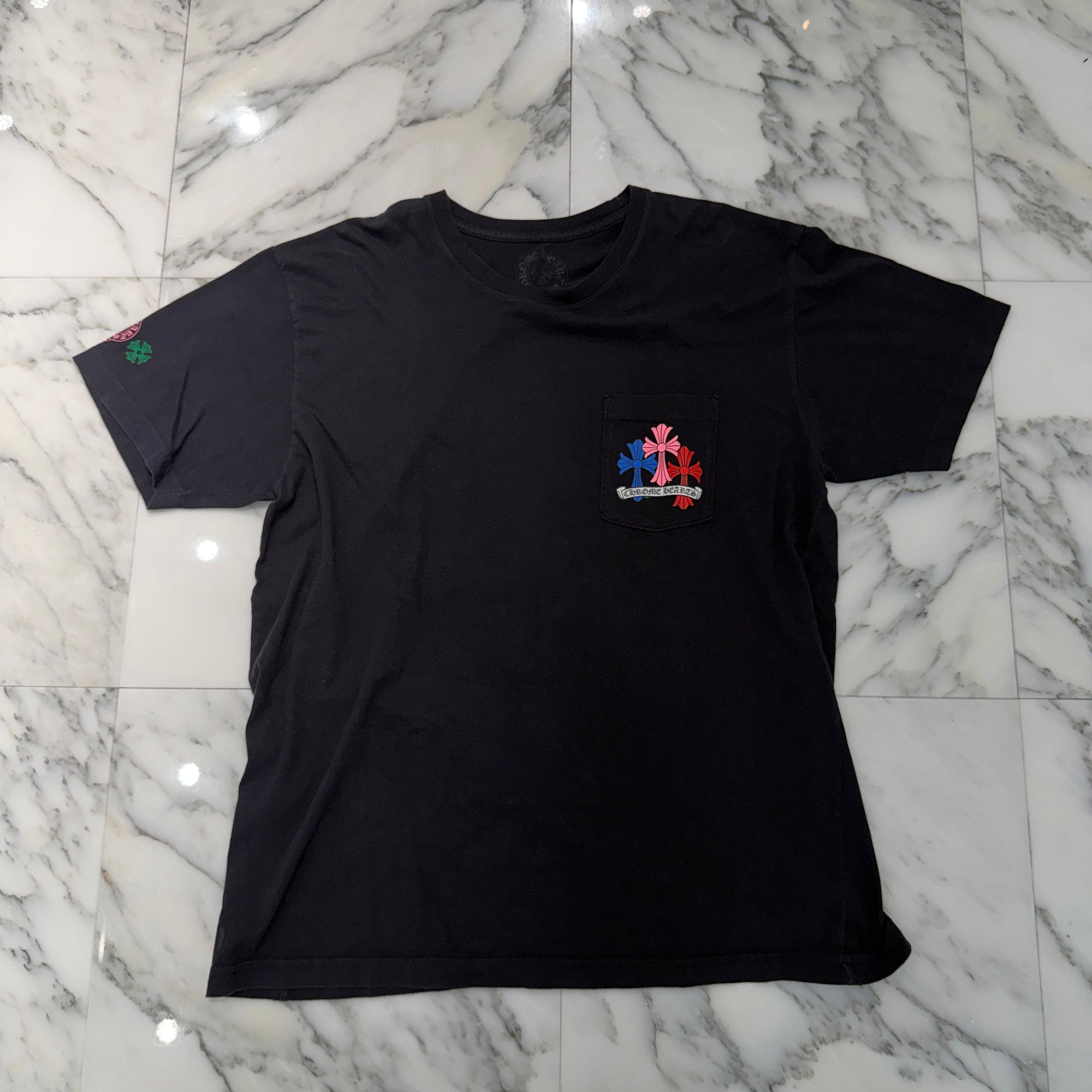 CHROME HEARTS 2021SS MLTCOL CEM CRS Tee Size XL クロムハーツ マルチカラー セメタリークロス Tシャツ サイズXL