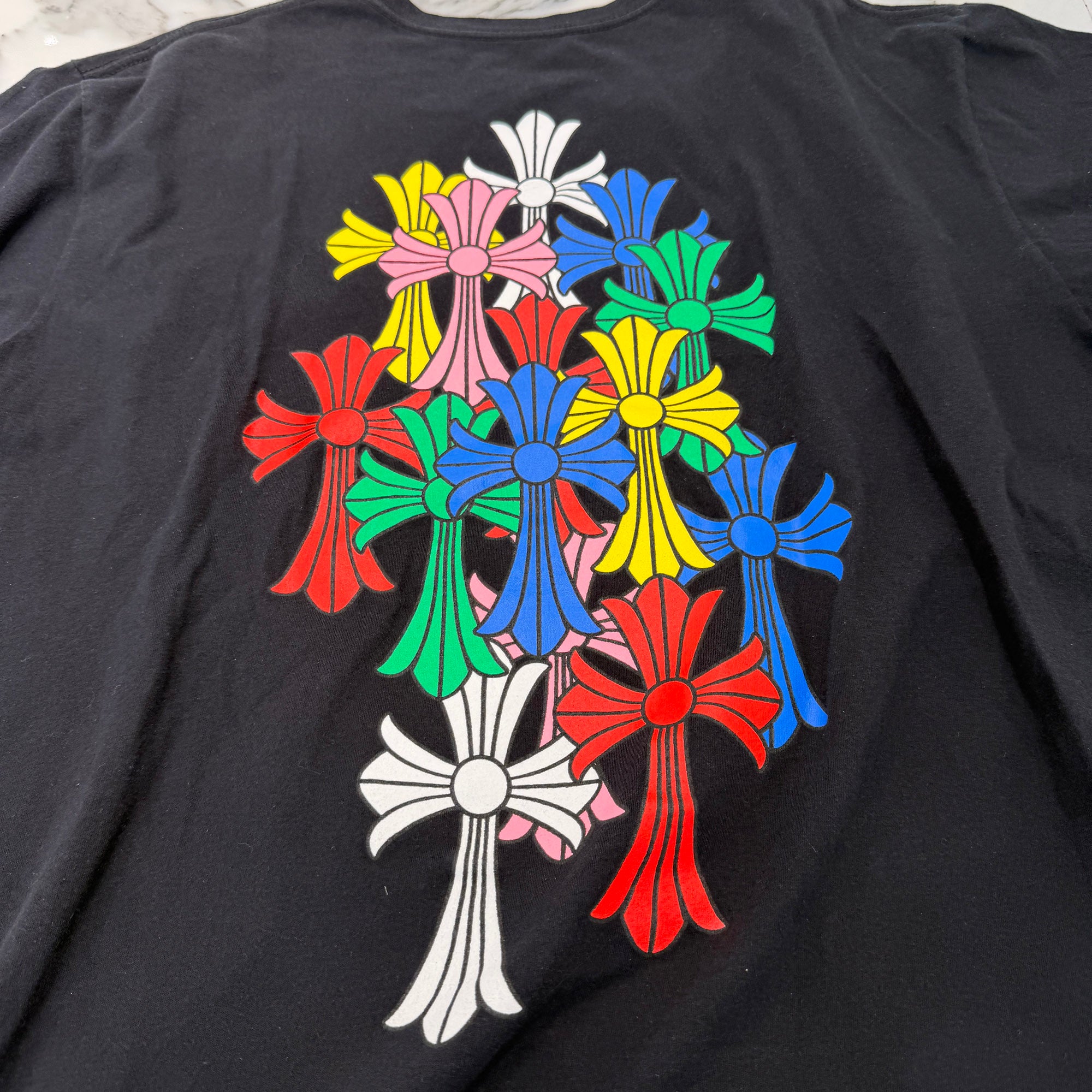 CHROME HEARTS 2021SS MLTCOL CEM CRS Tee Size XL クロムハーツ マルチカラー セメタリークロス Tシャツ サイズXL