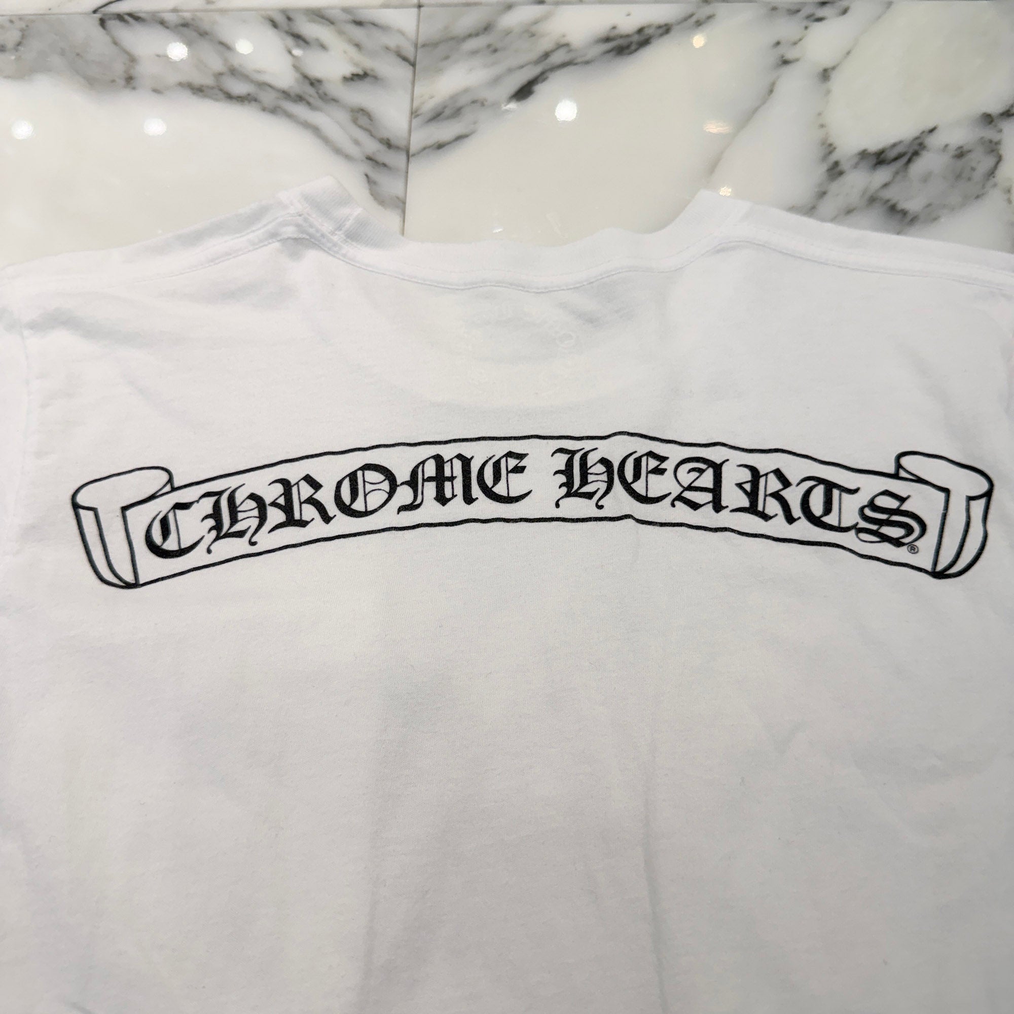 CHROME HEARTS Back Scroll Logo Tee Size S クロムハーツ バックスクロールロゴ Tシャツ サイズS