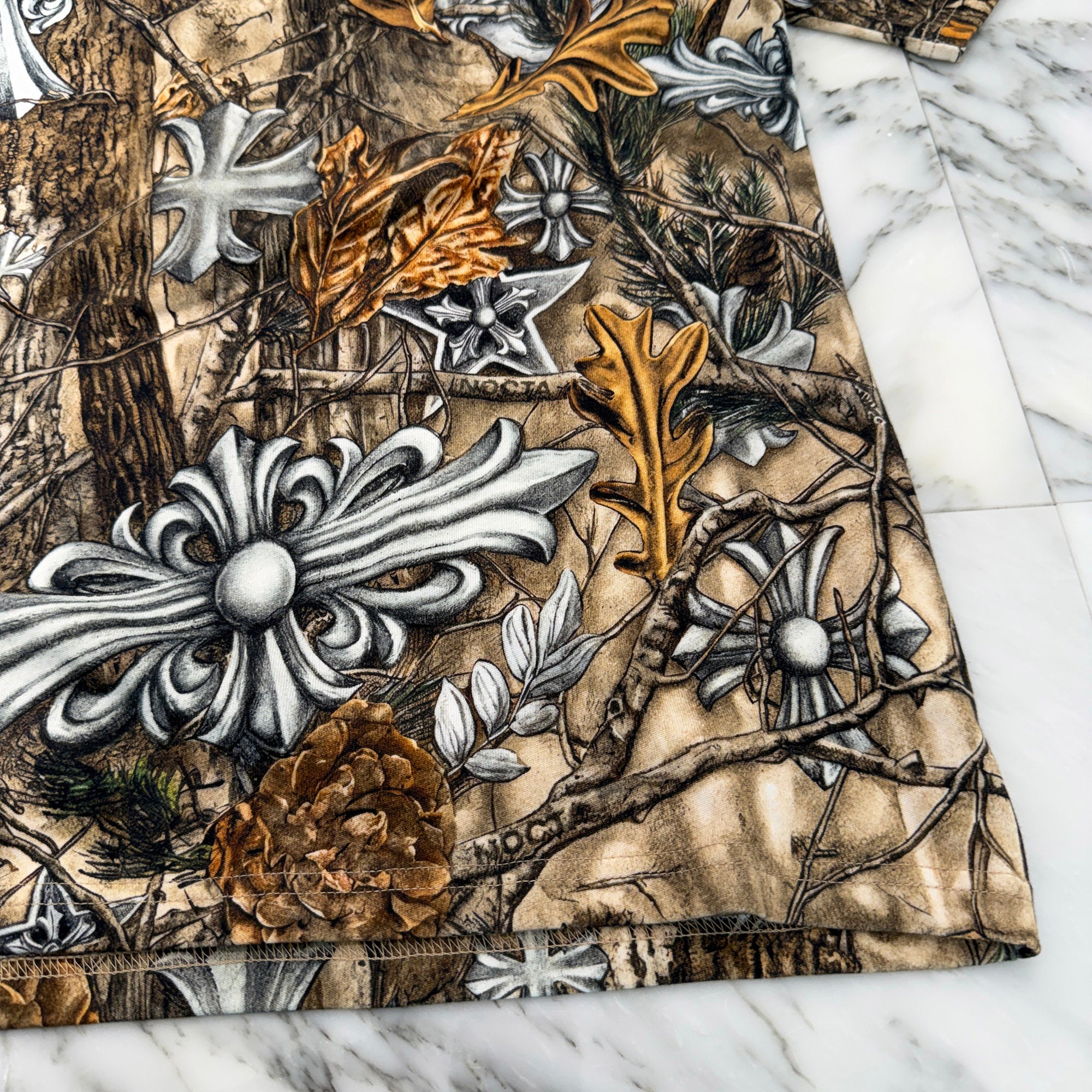 CHROME HEARTS × NIKE × Drake NOCTA 2026SS Camo Neck Logo Tee Size