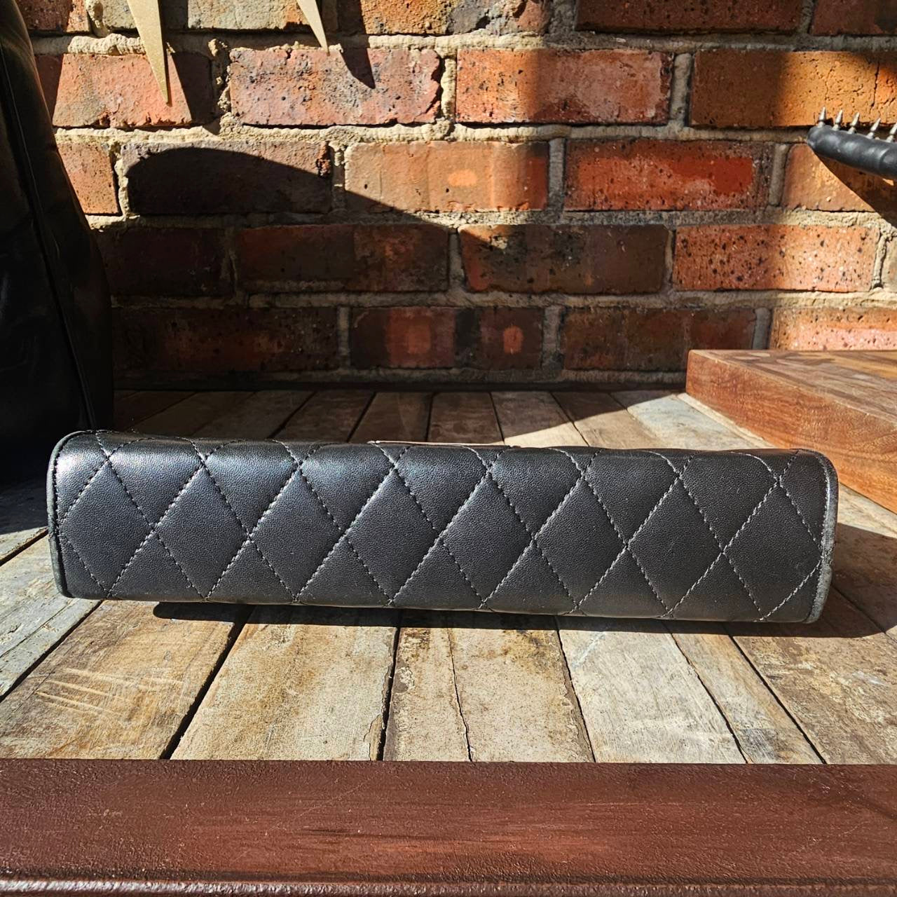 CHROME HEARTS Large CH Cross Quilted Dinner Clutch Bag クロムハーツ ラージCHクロス ディナー クラッチバッグ