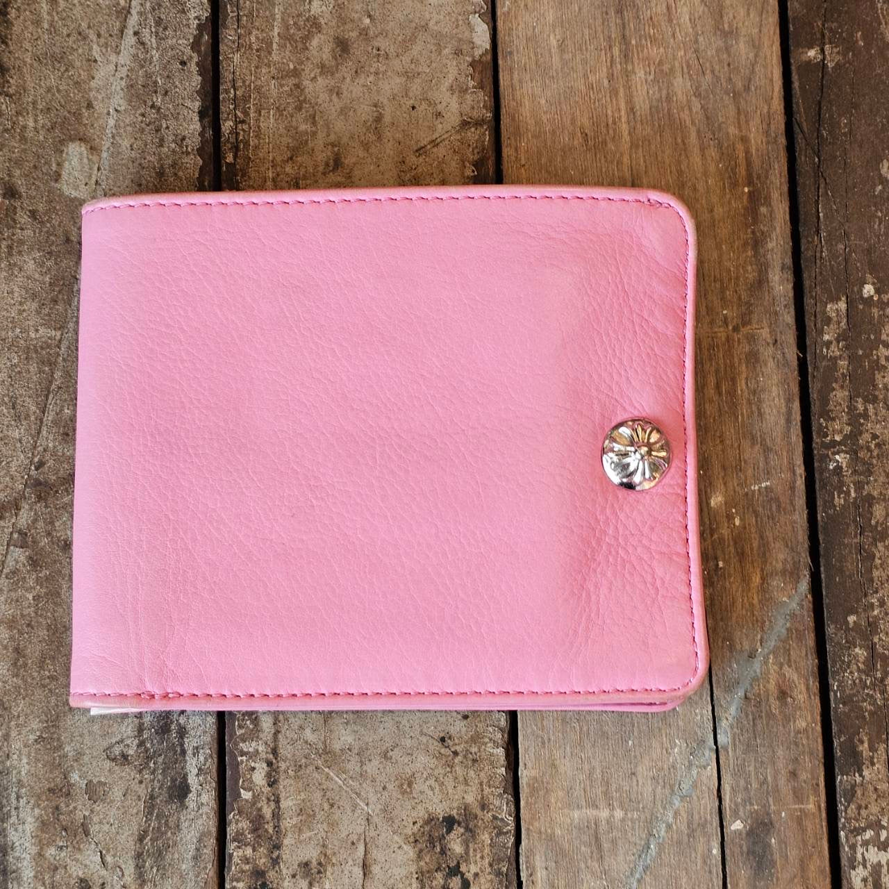 CHROME HEARTS 1SNAP Cross Ball Button Leather Wallet クロムハーツ 1スナップ クロスボールボタン レザーウォレット