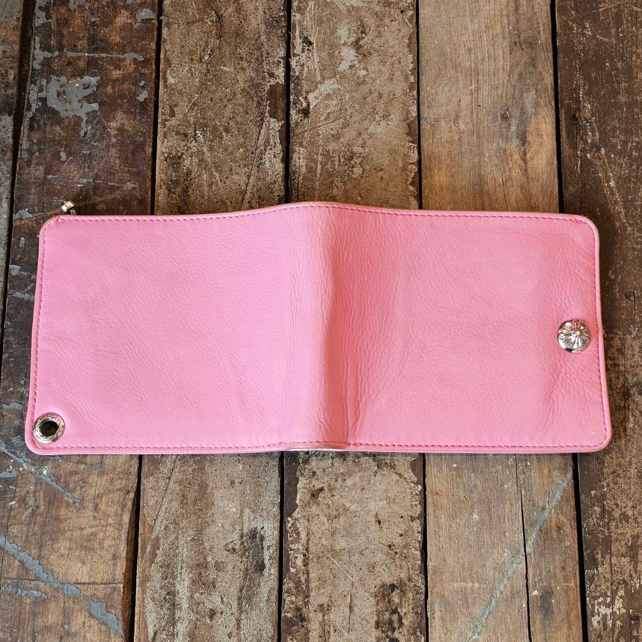 CHROME HEARTS 1SNAP Cross Ball Button Leather Wallet クロムハーツ 1スナップ クロスボールボタン レザーウォレット