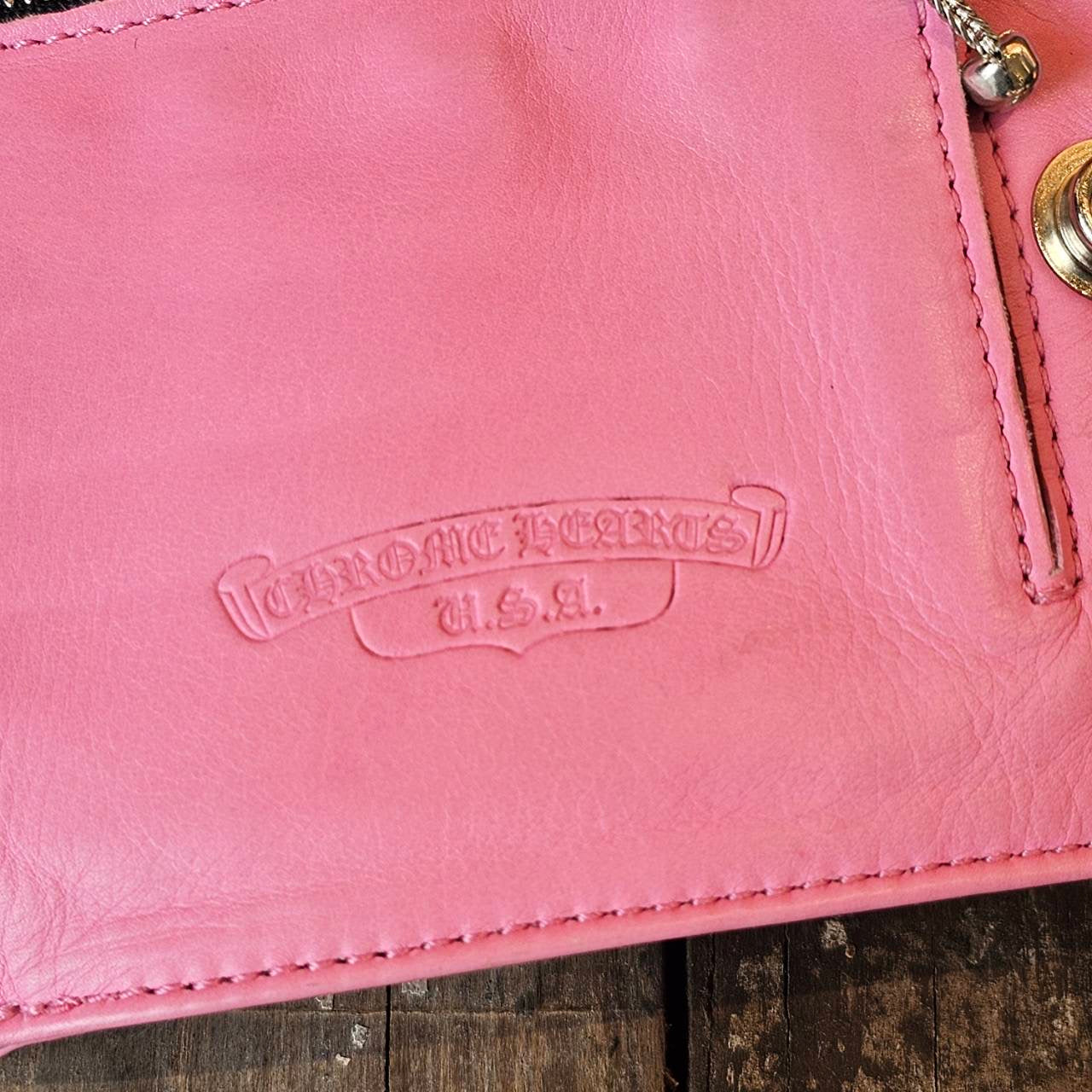 CHROME HEARTS 1SNAP Cross Ball Button Leather Wallet クロムハーツ 1スナップ クロスボールボタン レザーウォレット