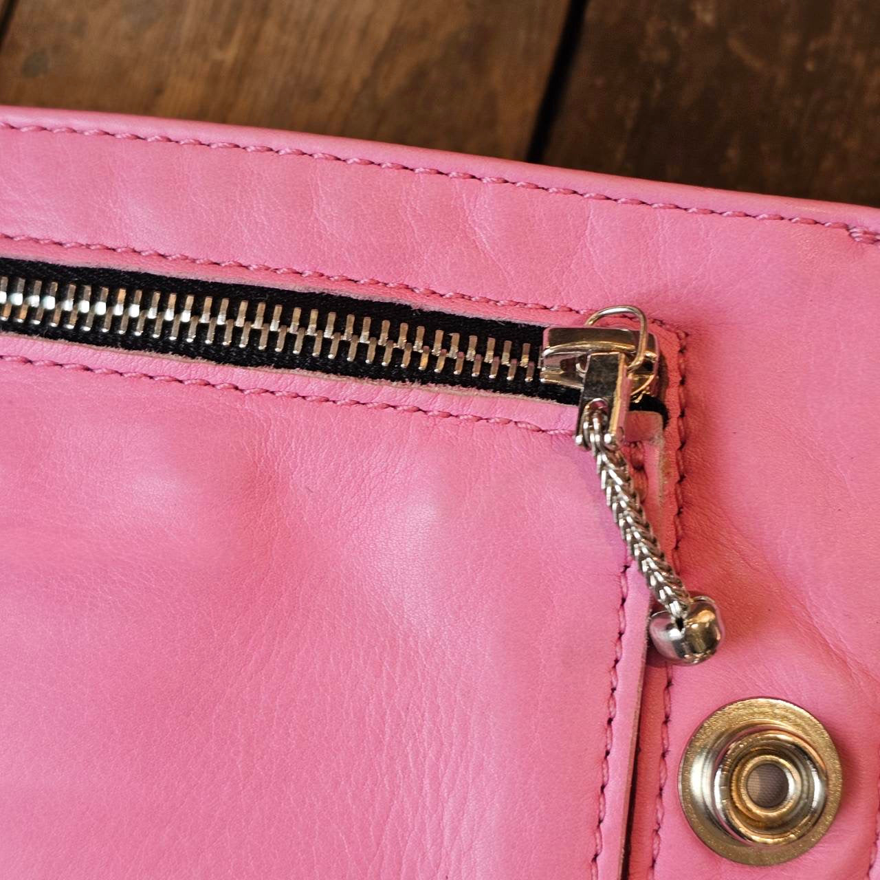 CHROME HEARTS 1SNAP Cross Ball Button Leather Wallet クロムハーツ 1スナップ クロスボールボタン レザーウォレット