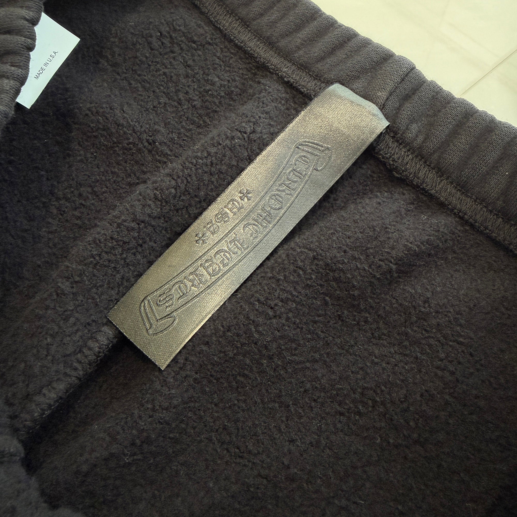 CHROME HEARTS Y NOT Multi Leather Cross Patch Sweat Long Pants Size S クロムハーツ ワイノット マルチレザークロスパッチ スウェットロングパンツ サイズS