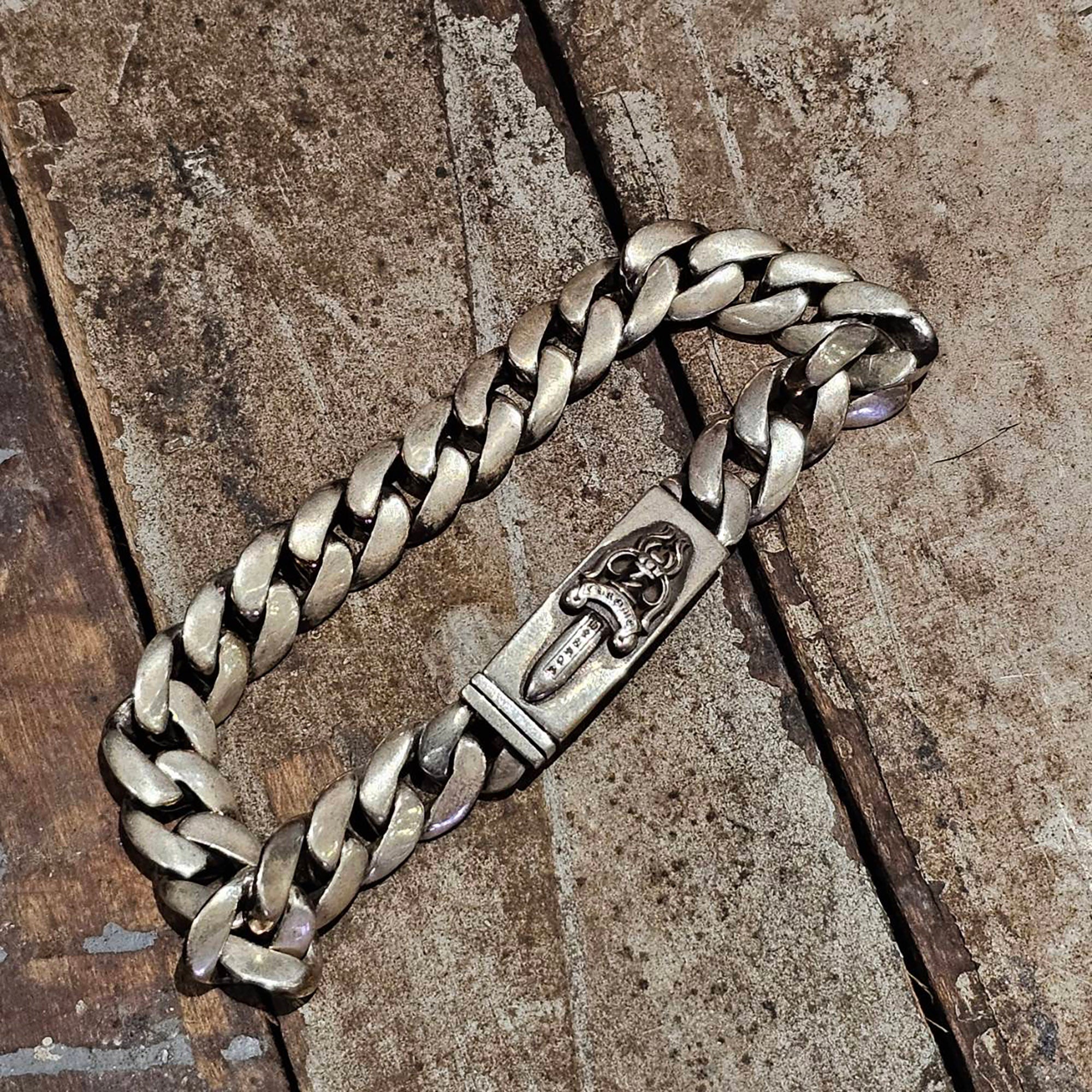 CHROME HEARTS MINI ID DAGGER Bracelet 23LINK クロムハーツ ミニ ID ダガー ブレスレット 23リンク