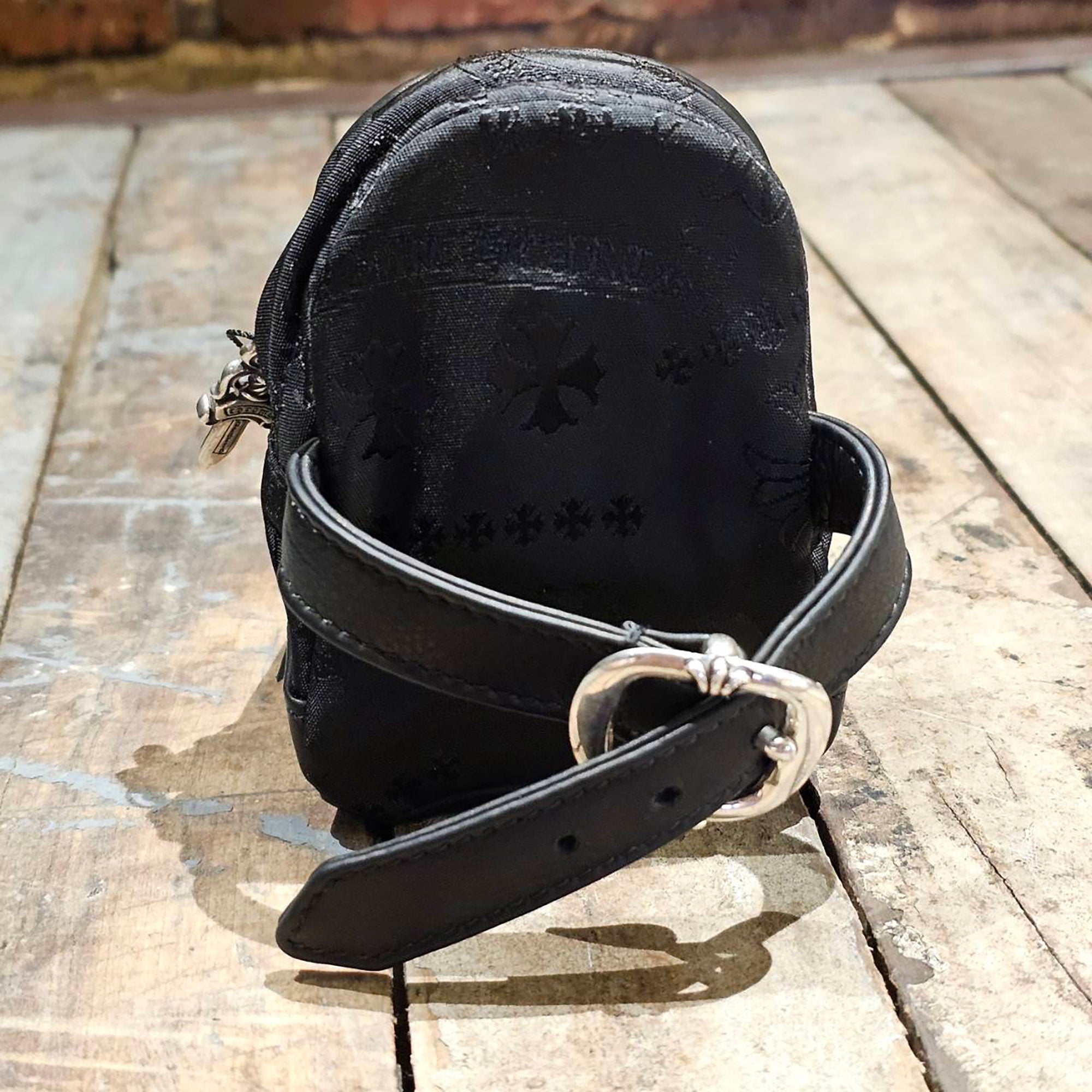 CHROME HEART Stencil Pattern Leather Wrist Bag クロムハーツ ステンシルパターン レザー リストバッグ