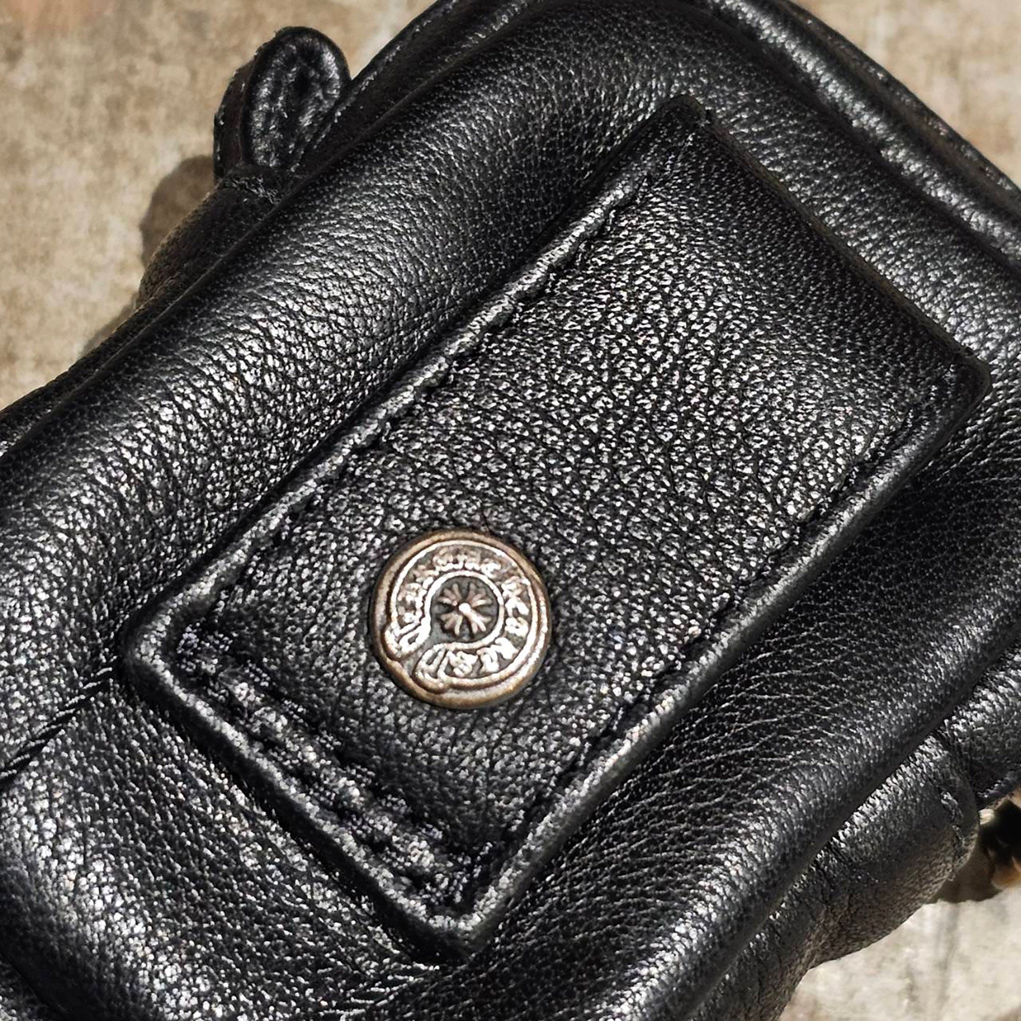 CHROME HEARTS 1 Cross Leather Patch Micro Taka Leather Poach クロムハーツ 1クロスレザーパッチ マイクロタカレザーポーチ