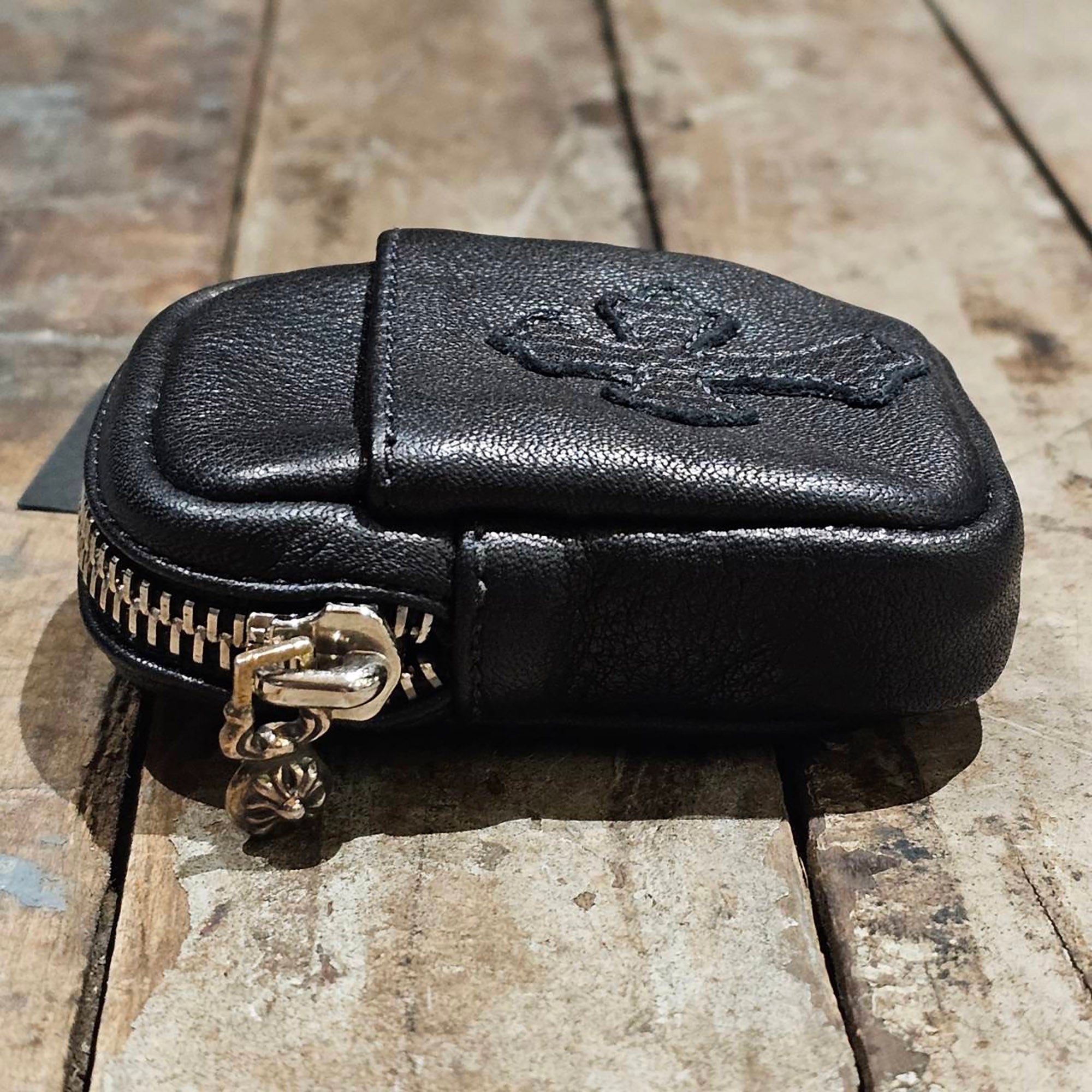 CHROME HEARTS 1 Cross Leather Patch Micro Taka Leather Poach クロムハーツ 1クロスレザーパッチ マイクロタカレザーポーチ
