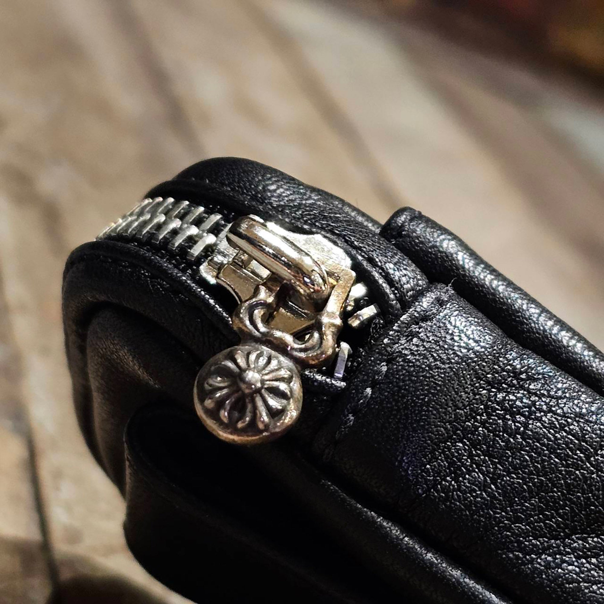 CHROME HEARTS 1 Cross Leather Patch Micro Taka Leather Poach クロムハーツ 1クロスレザーパッチ マイクロタカレザーポーチ