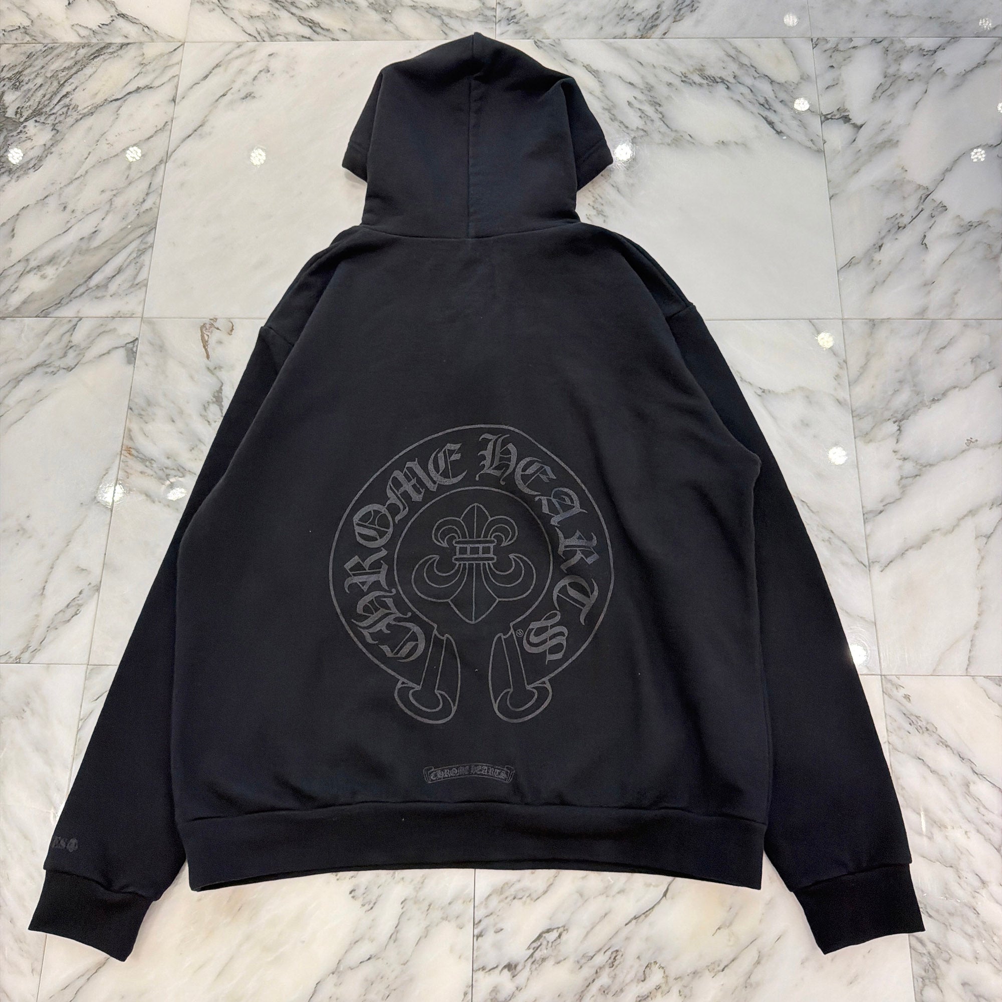 CHROME HEARTS 2025SS CANNES Limited Hooded "LOVE YOU" BS FLARE Horseshoe Pullover Hoodie Size M クロムハーツ カンヌ限定 フーデッド "LOVE YOU" BSフレア ホースシュー プルオーバーフーディ サイズM