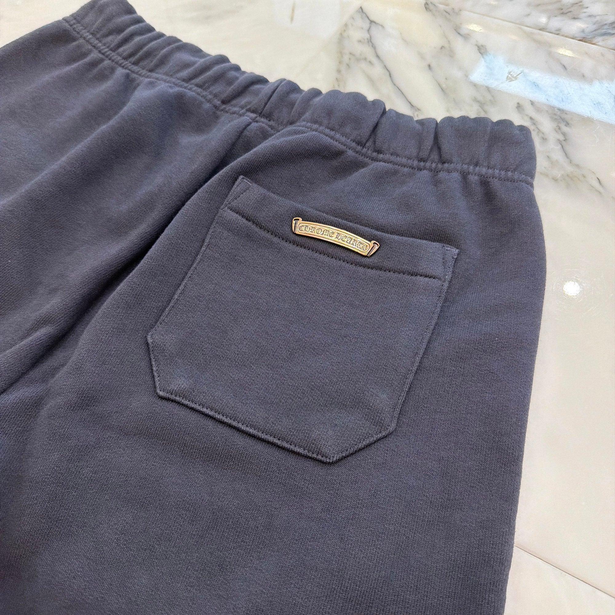 CHROME HEARTS Y NOT 3 Cemetery Cross Patch Sweat Shorts Size S クロムハーツ ワイノット 3 セメタリー クロスパッチ スウェットショーツ サイズS