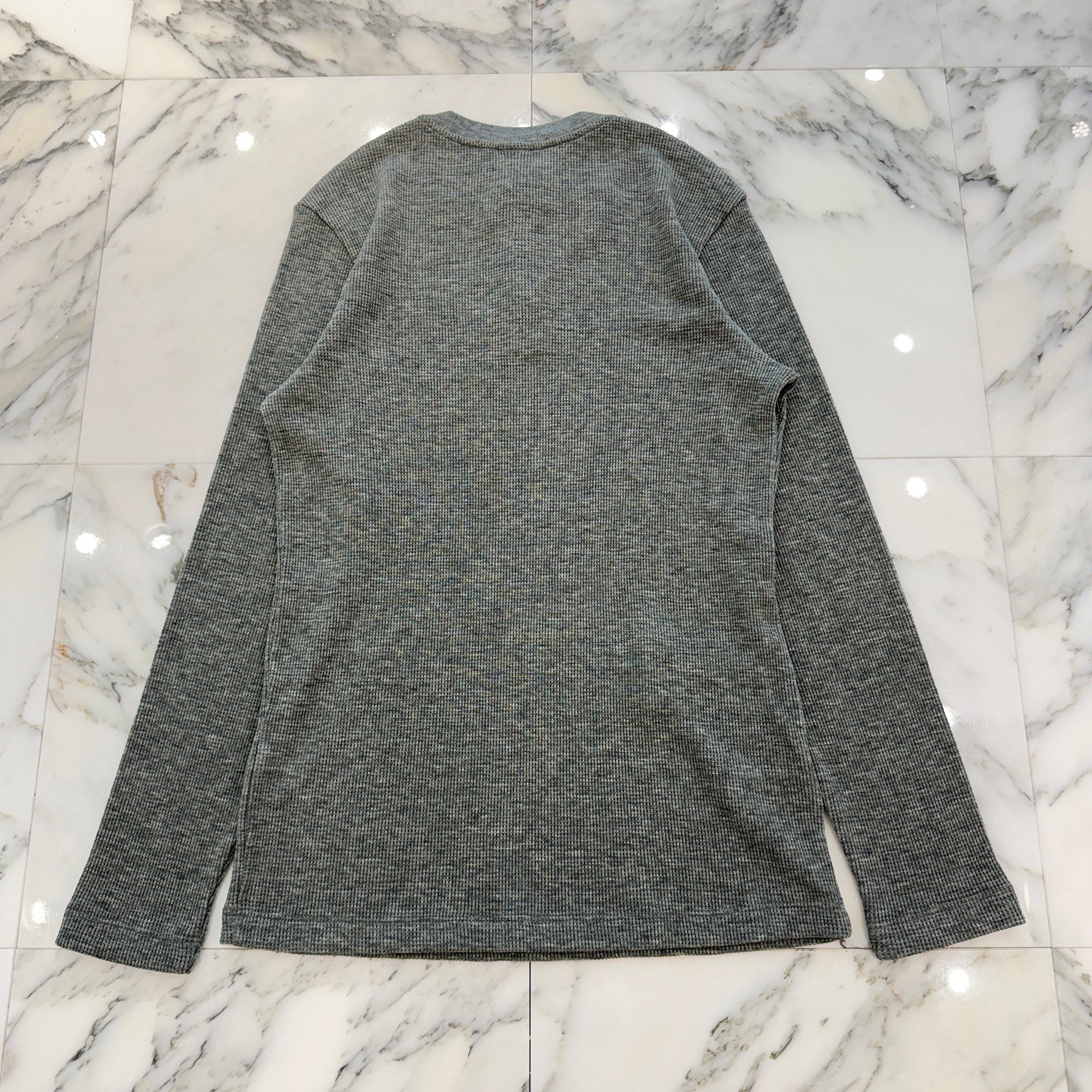 CHROME HEARTS Y NOT CH Embroidery Henry Neck Long Sleeve Tee Size L クロムハーツ ワイノット CH刺繍 ヘンリーネック ロングスリーブTシャツ サイズL