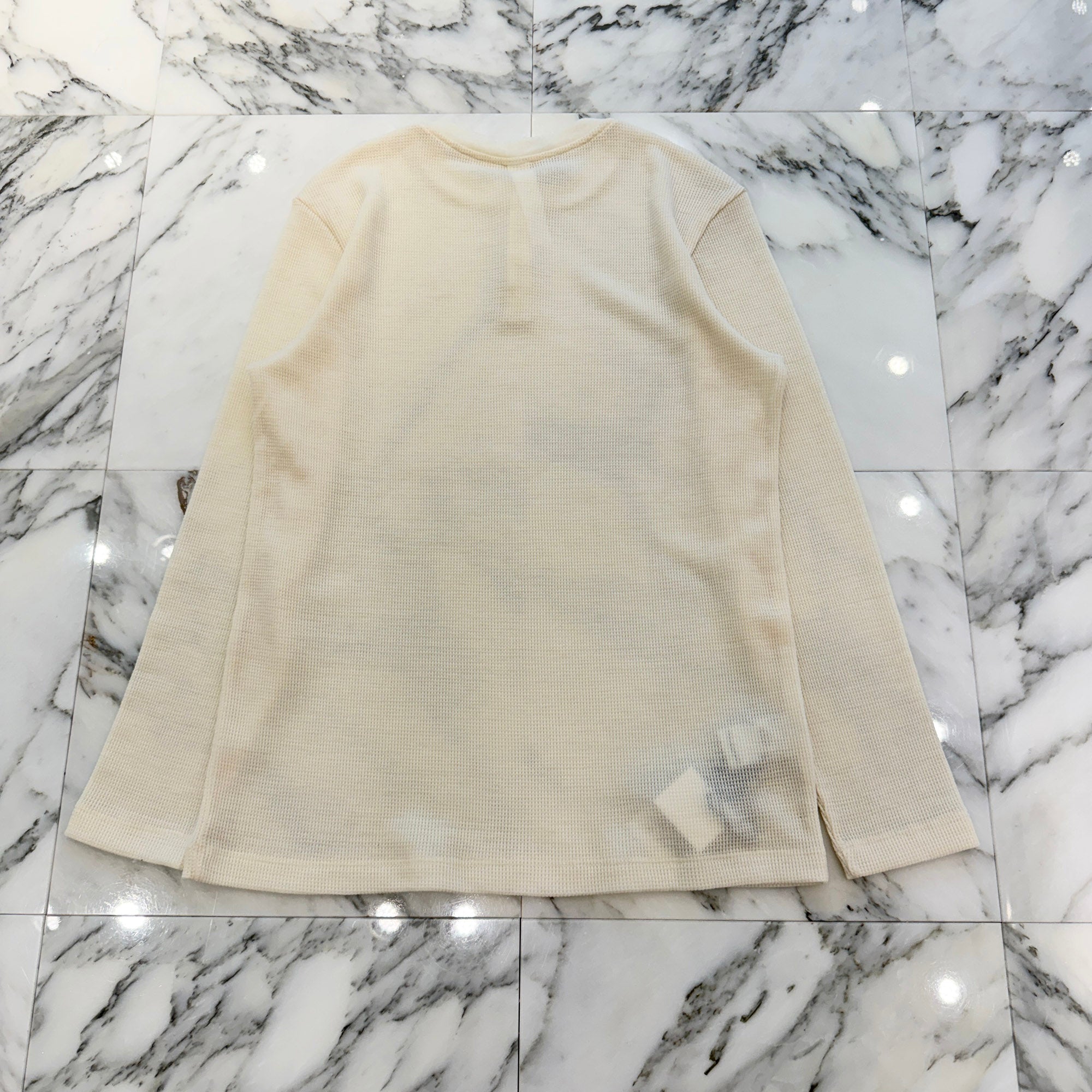 CHROME HEARTS Y NOT CH Embroidery Henry Neck Long Sleeve Tee Size XL クロムハーツ ワイノット CH刺繍 ヘンリーネック ロングスリーブTシャツ サイズXL