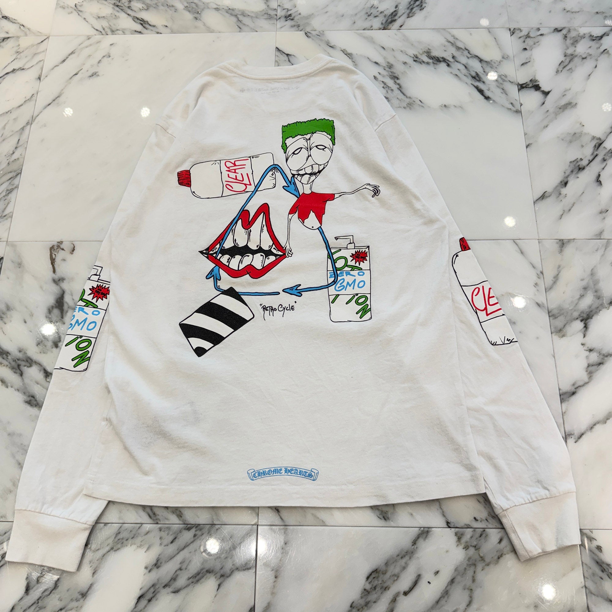 CHROME HEARTS × MATTY BOY RETRO CYCLE Long Sleeve Tee Size L クロムハーツ × マッティボーイ レトロサイクル ロングスリーブ Tシャツ サイズL