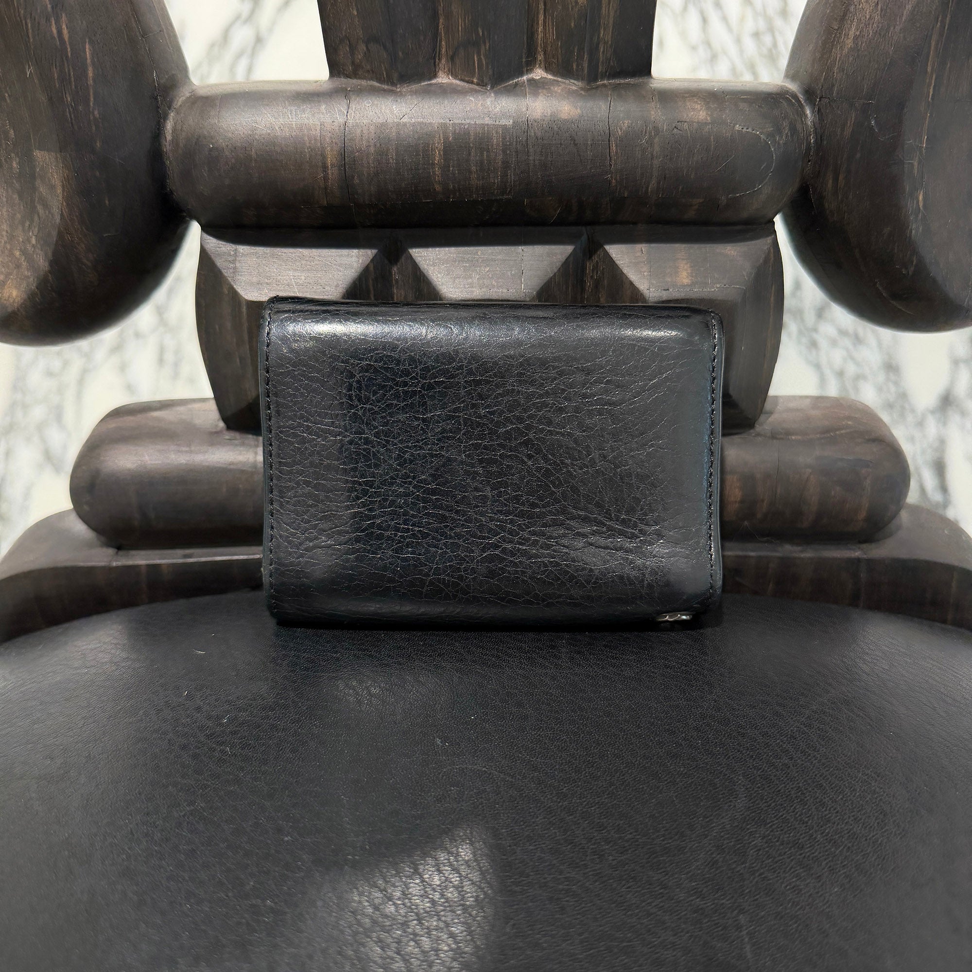 CHROME HEARTS 3 FOLD Cross Ball Button Leather Wallet クロムハーツ 3フォールド クロスボールボタン レザーウォレット
