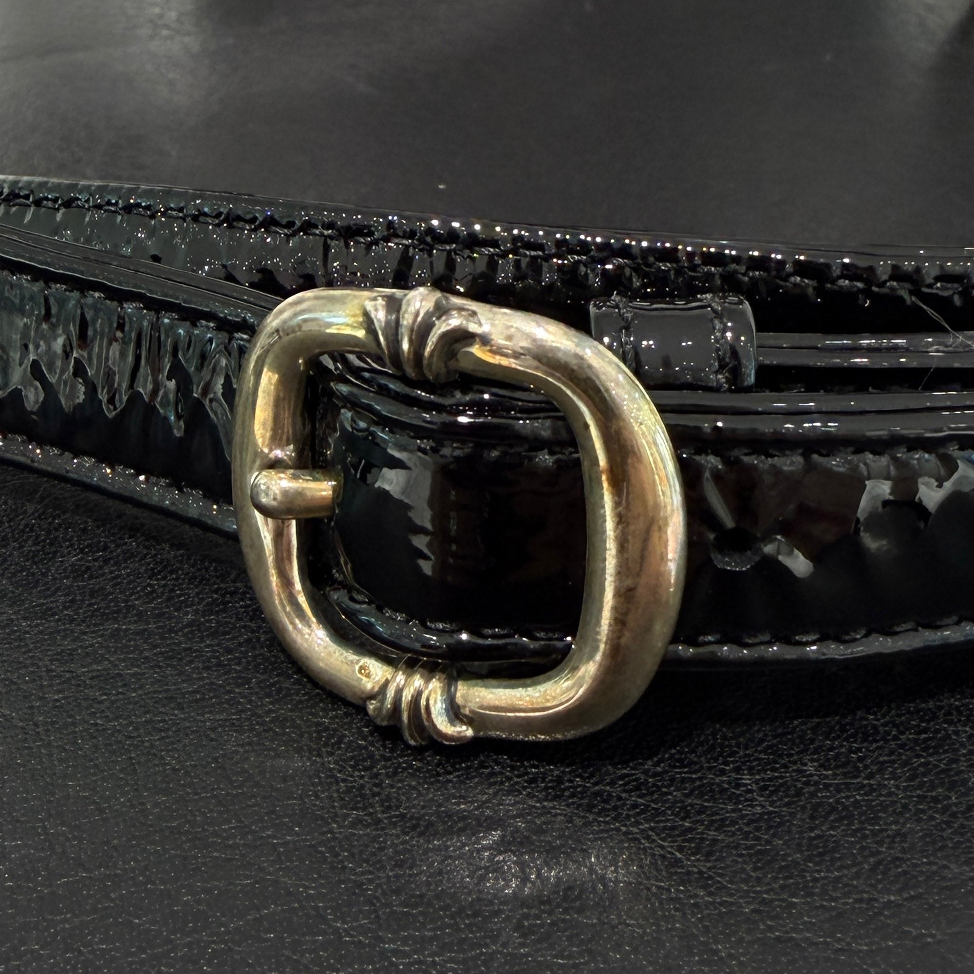 CHROME HEARTS TAKAMINI 3 Cemetery Cross Patch Patent Leather Shoulder Bag クロムハーツ タカミニ 3セメタリークロスパッチ パテントレザー ショルダーバッグ
