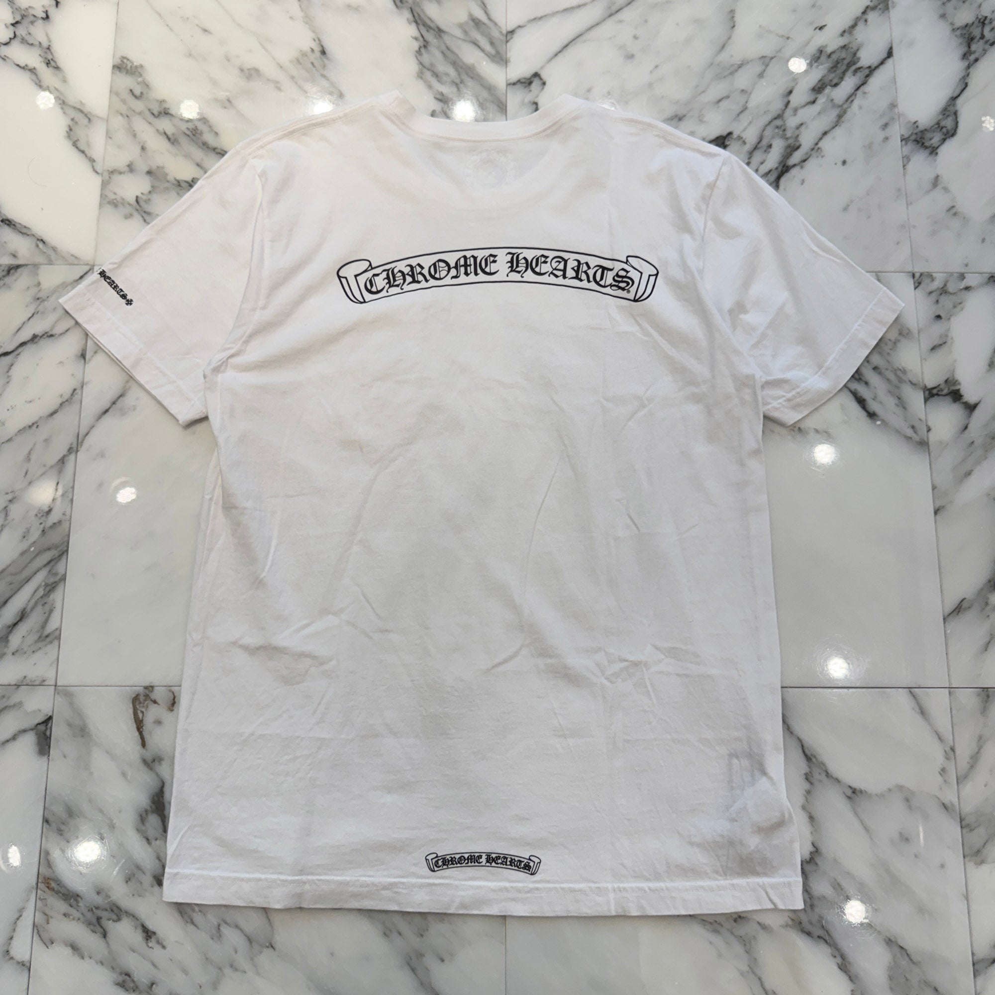 CHROME HEARTS Back Scroll Logo Tee Size L クロムハーツ バックスクロールロゴ Tシャツ サイズL