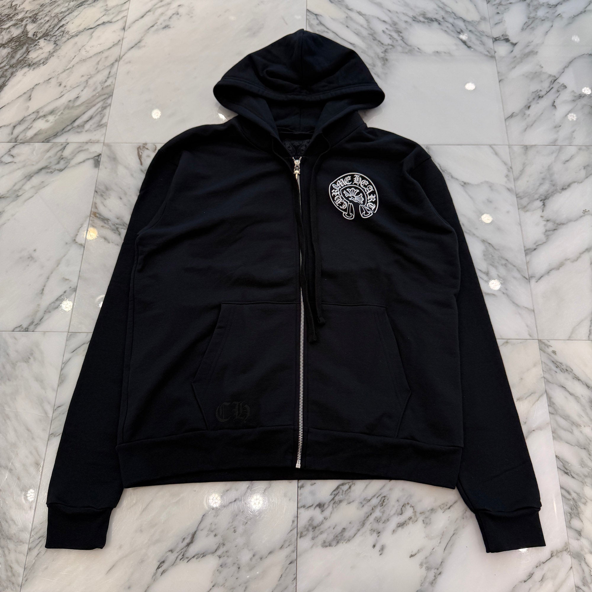 CHROME HEARTS MIAMI Limited Horseshoe Zip Up Hoodie Size S クロムハーツ マイアミ限定 ホースシュー ジップアップ フーディ サイズS