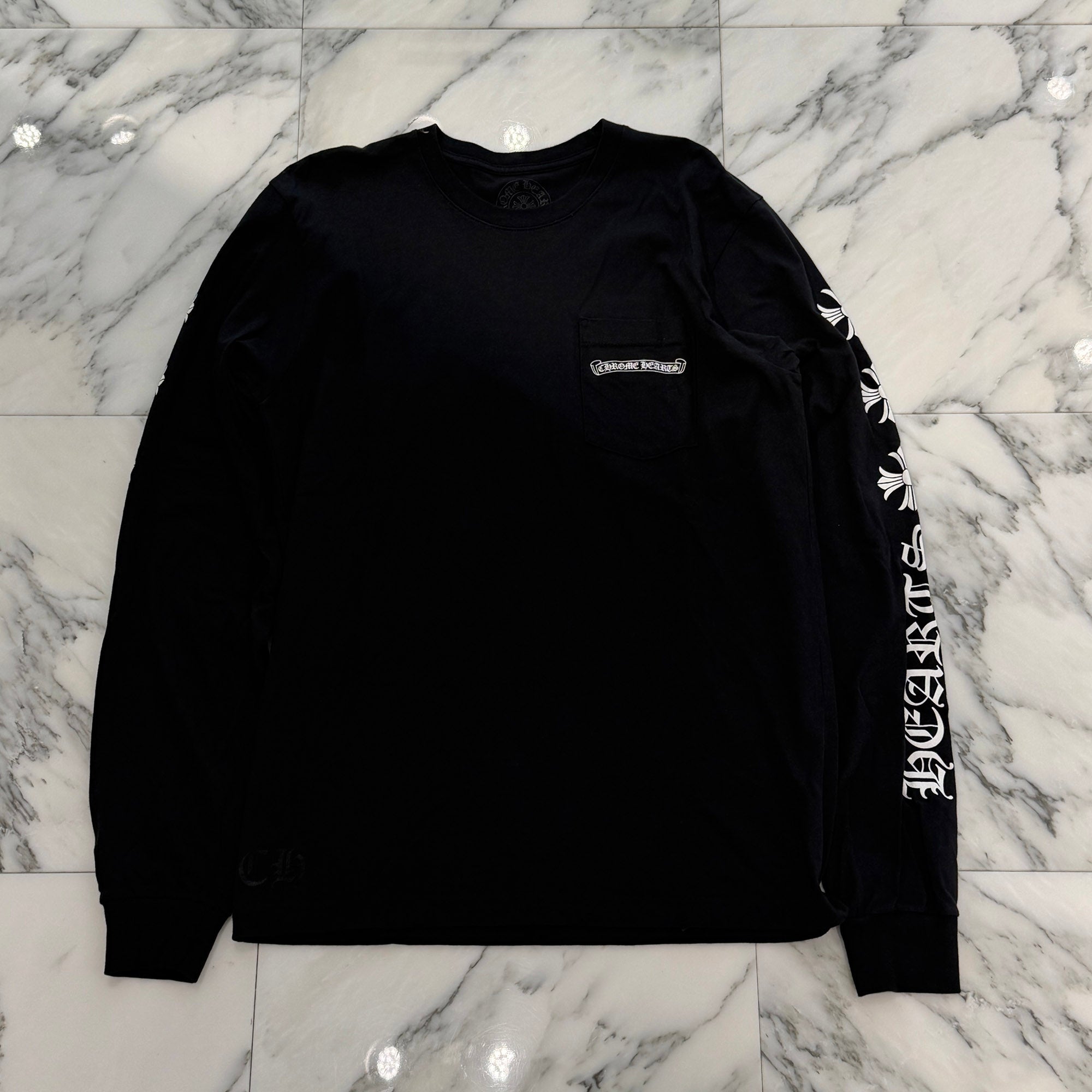 CHROME HEARTS Scroll CH Plus Long Sleeve Tee Size L クロムハーツ スクロール CHプラス ロングスリーブTシャツ サイズL