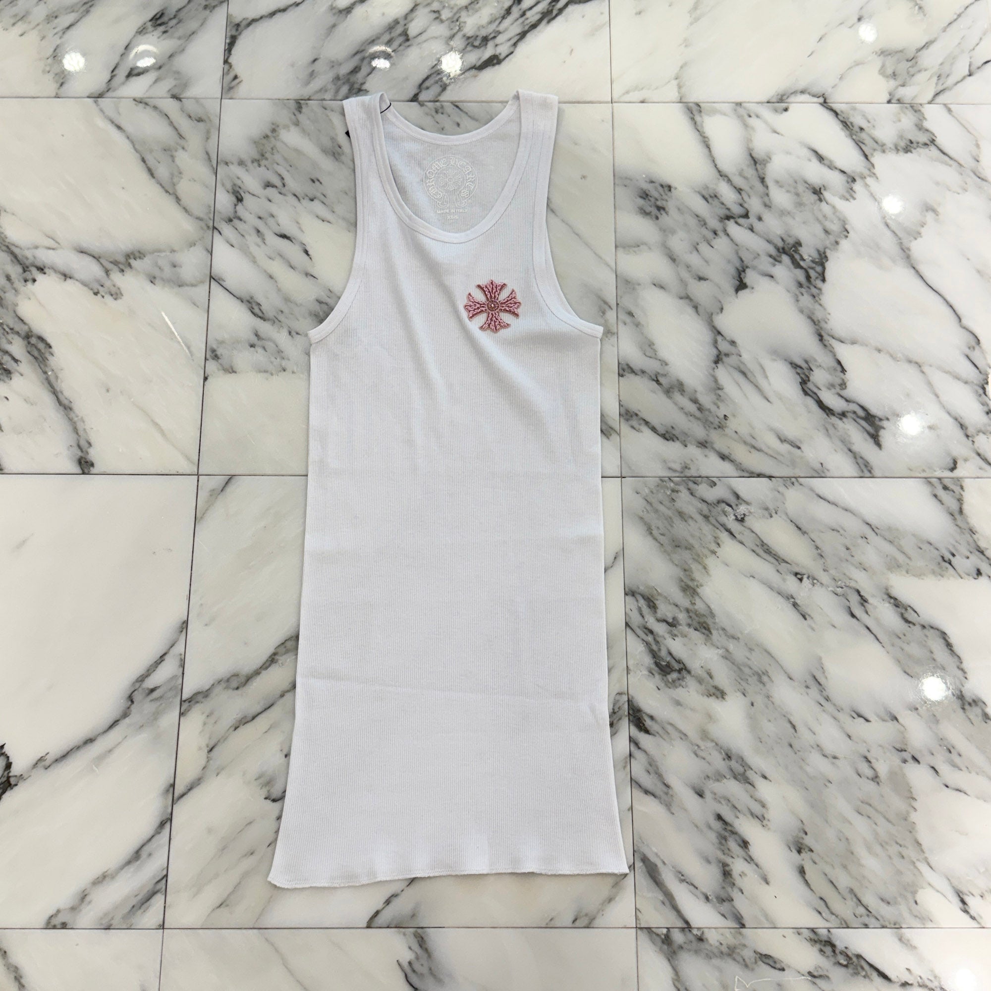 CHROME HEARTS Beads Embroidery CH Plus Tank Top Size XS/S クロムハーツ ビーズ刺繍 CHプラス タンクトップ サイズXS/S