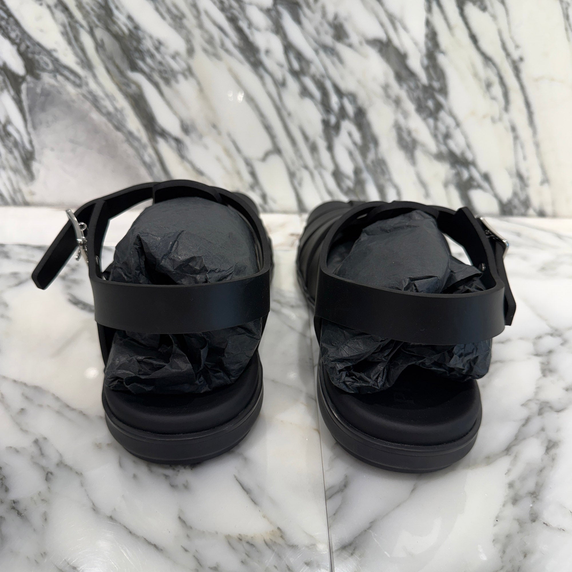 PRADA 2025SS Rubber Fisherman Sandals 2X3119 3LKK F0002 Size 10.5(約29.5cm) プラダ ラバーフィッシャーマン サンダル サイズ10.5(約29.5cm)