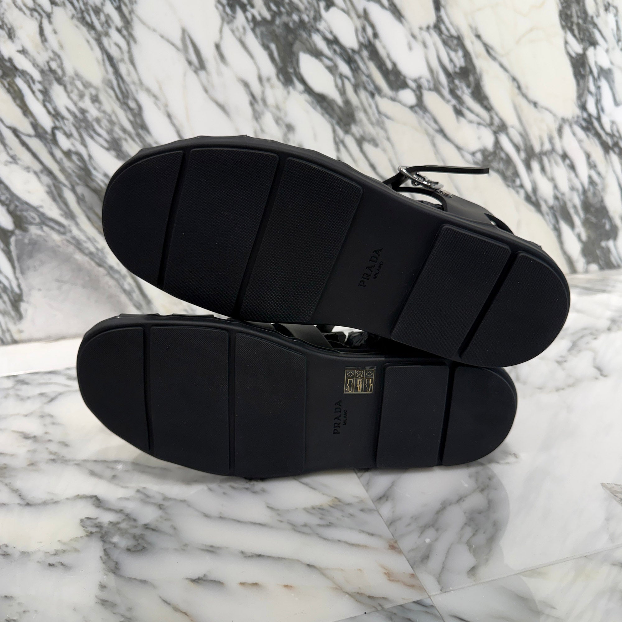 PRADA 2025SS Rubber Fisherman Sandals 2X3119 3LKK F0002 Size 10.5(約29.5cm) プラダ ラバーフィッシャーマン サンダル サイズ10.5(約29.5cm)