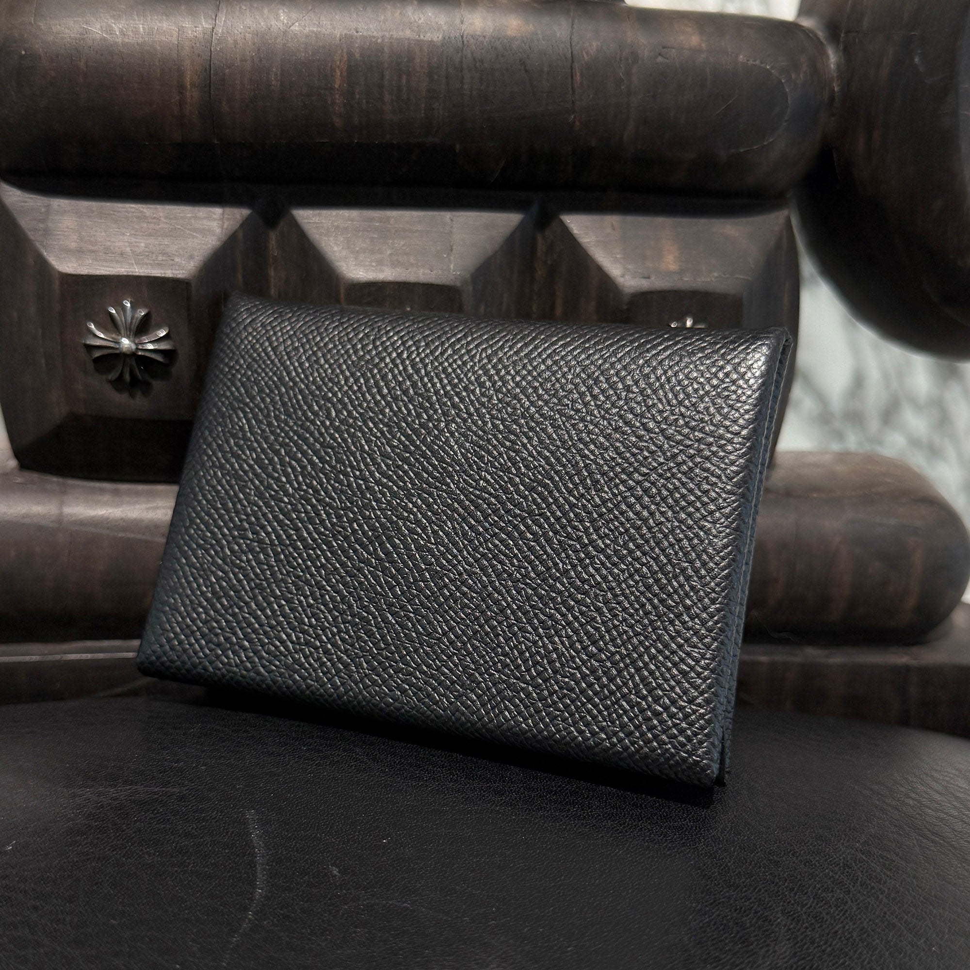 HERMES Calvi Duo Card Case "NOIR" W刻印 エルメス カルヴィデュオ カードケース "ノワール" W刻印