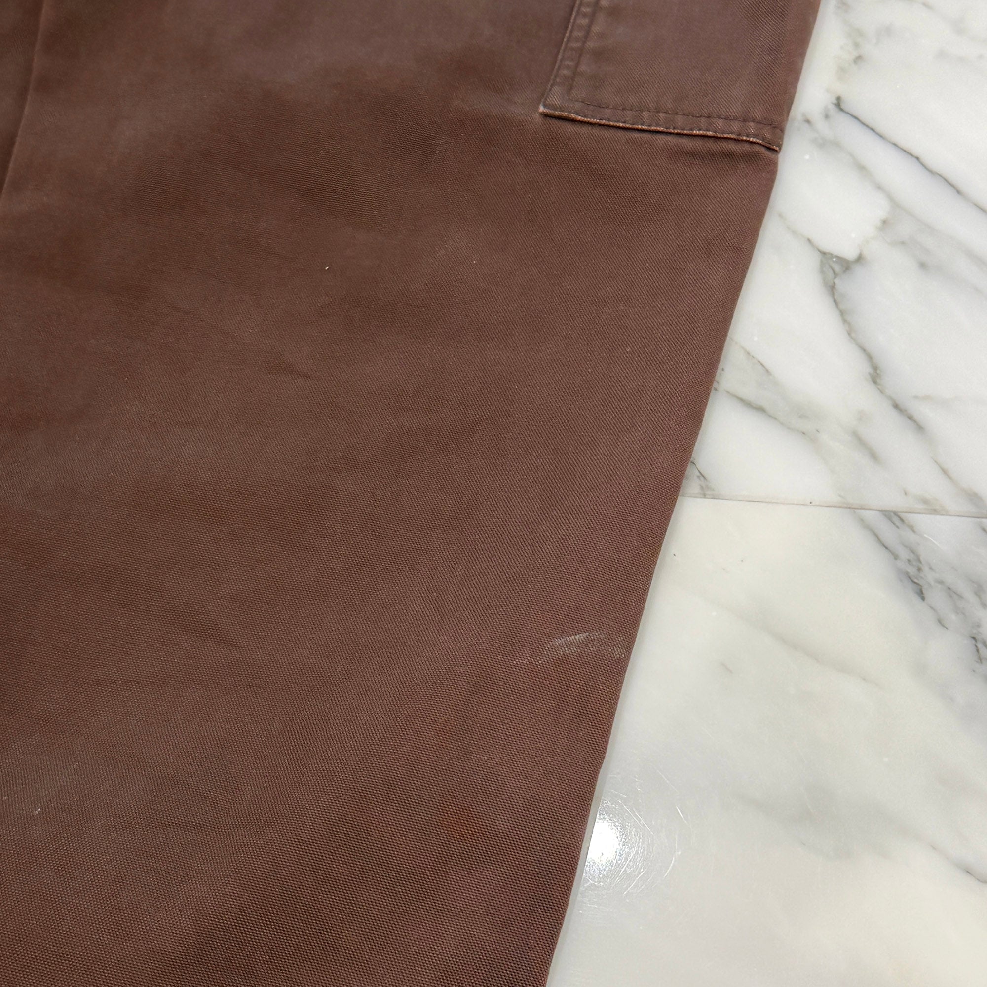 CHROME HEARTS Cross Leather Patch Carpenter Cross Ball Button Cotton Pants Size 32 クロムハーツ クロスレザーパッチ カーペンター クロスボールボタン コットンパンツ サイズ32